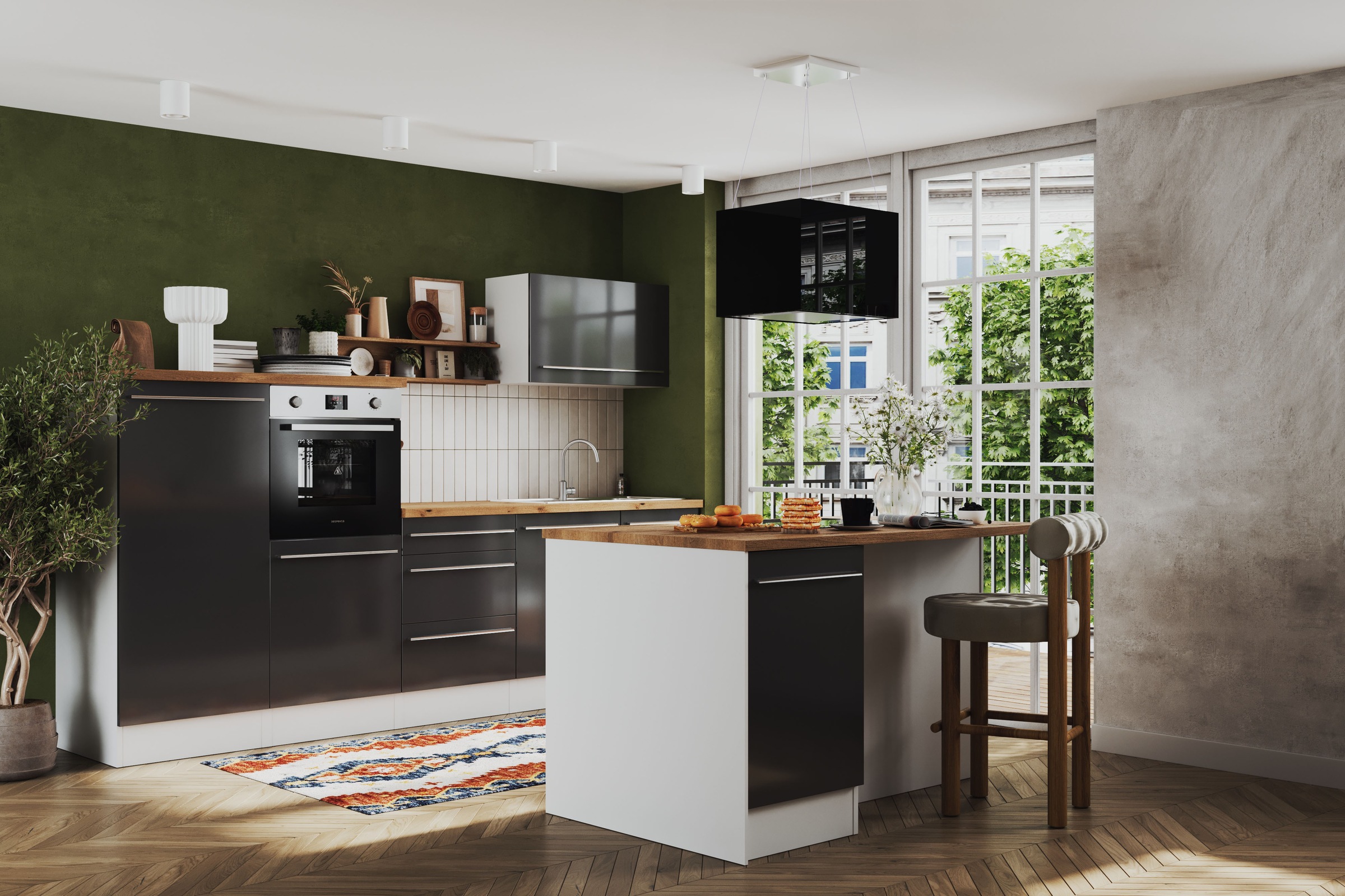 RESPEKTA Küchenzeile »Gabriel« Breite 290/150 cm mit Soft-Close in exklusiv günstig online kaufen