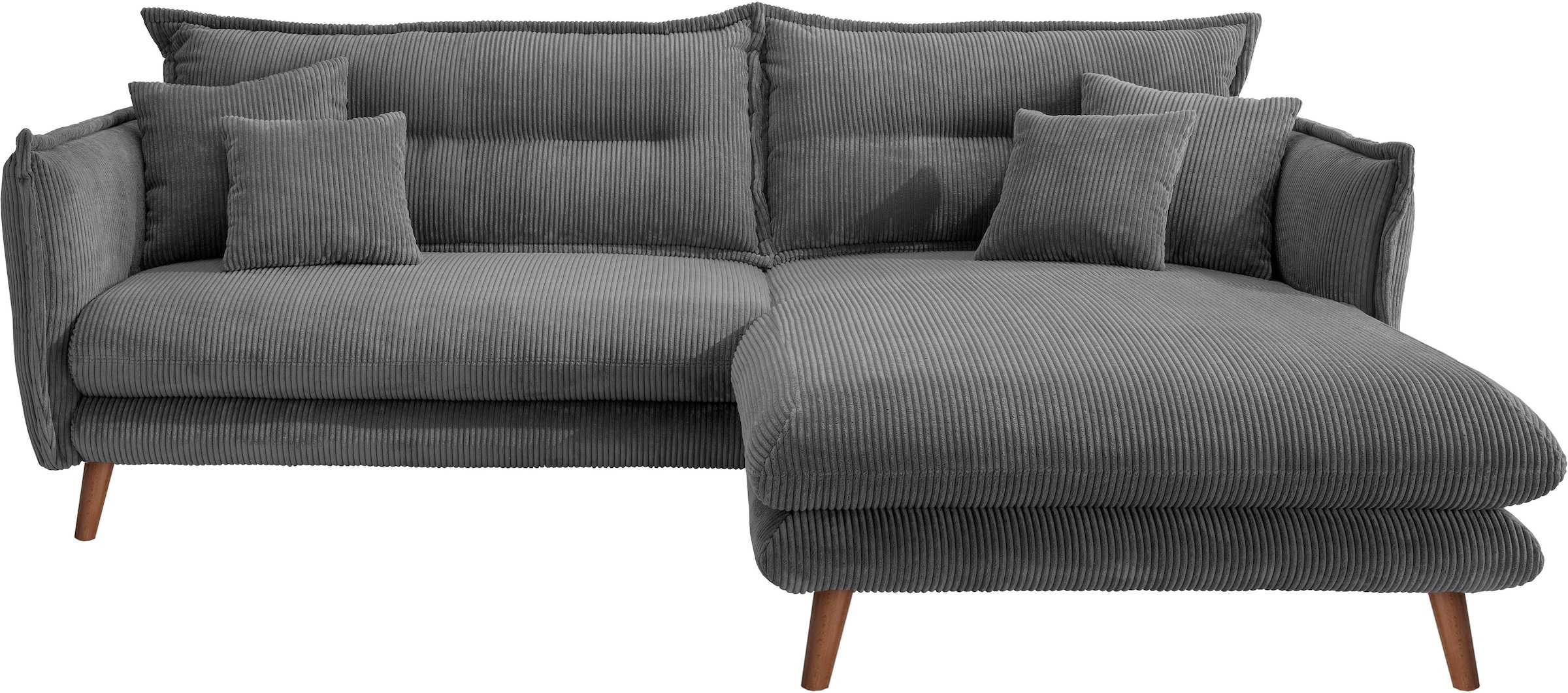 INOSIGN Ecksofa »Lazio modern und bequem, schmale Armlehnen, tolle Detailve günstig online kaufen
