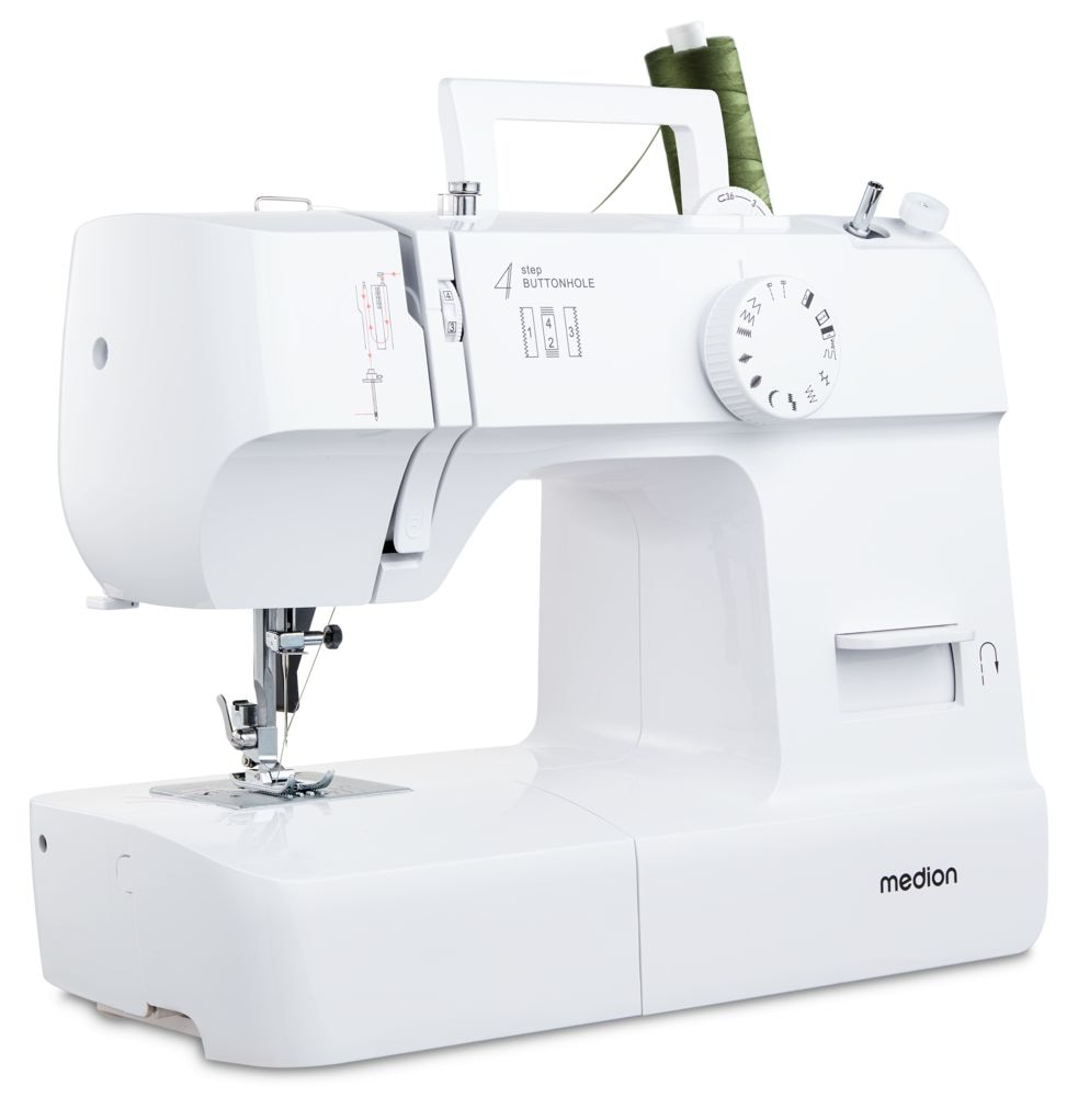 Medion® Freiarm-Nähmaschine »MD 11179, 12 Stichmuster, 4 Schritte Knopfloch günstig online kaufen