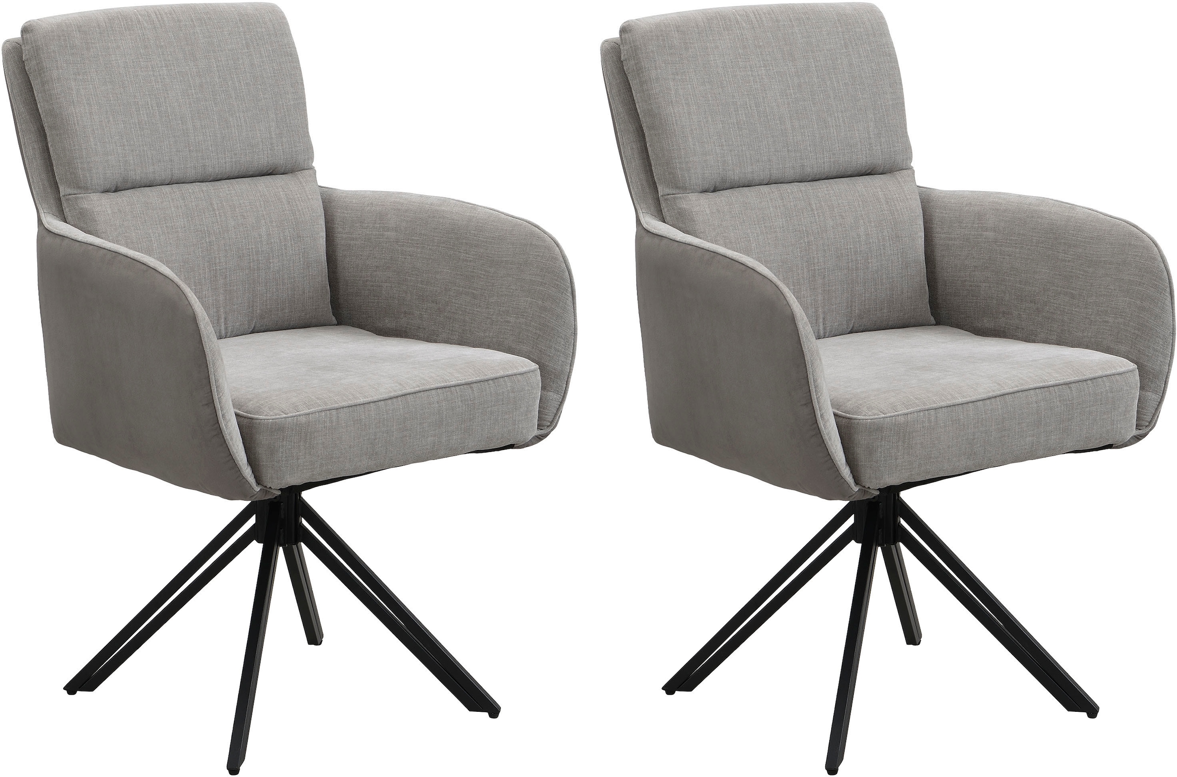 byLIVING Esszimmerstuhl »Tino« (Set) 2 Stk.360 Grad drehbar mit Federkernpo günstig online kaufen