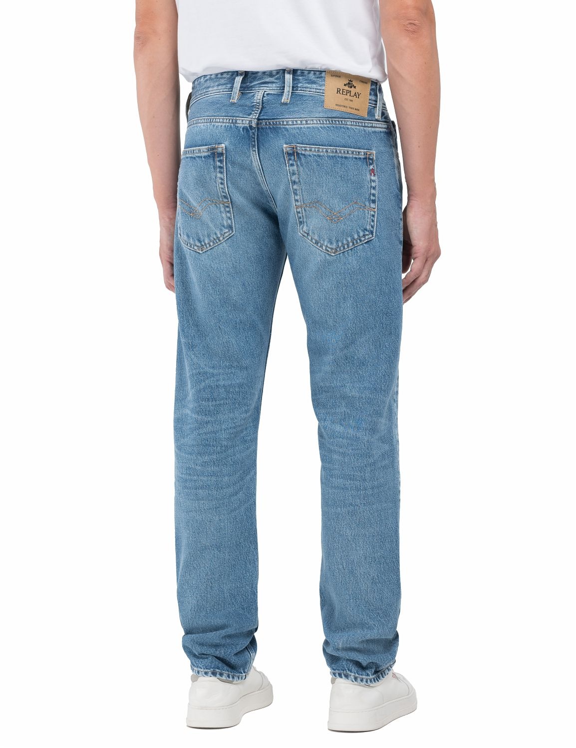 Replay Straight-Jeans »GROVER«, in vielen verschiedenen Waschungen, mit Stretch