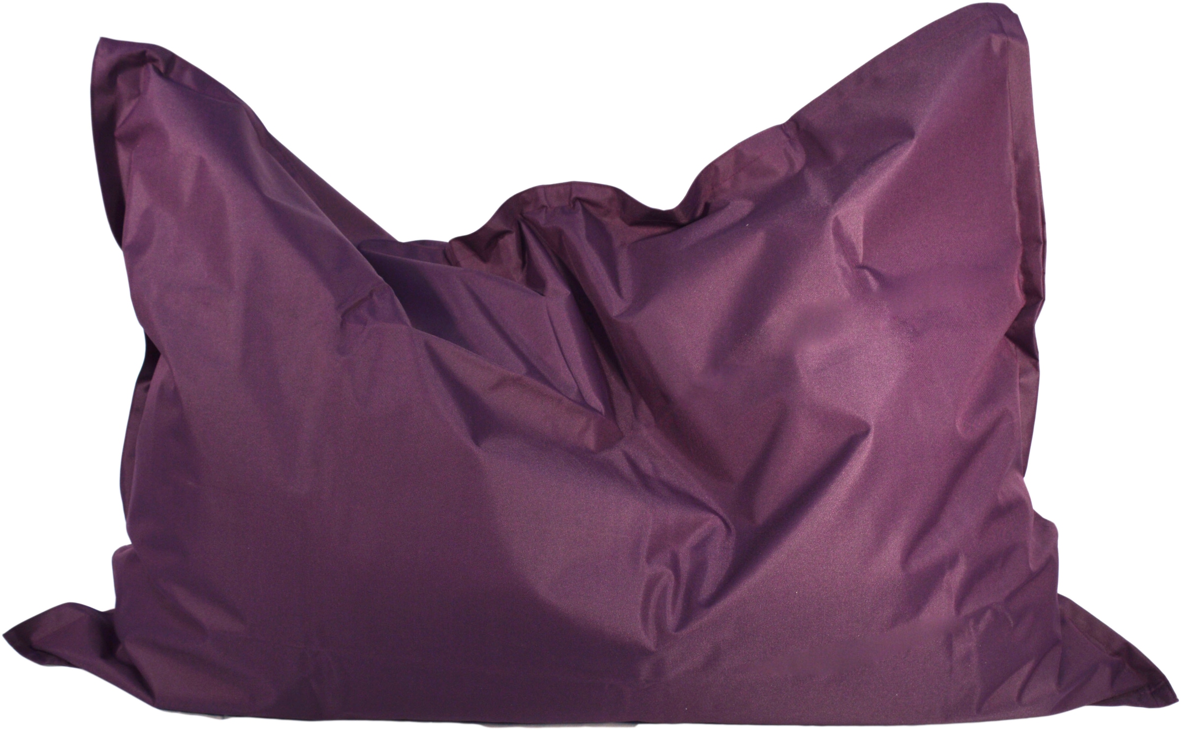 KINZLER Sitzsack »Meso« 1 Stk. tlg. Uni Farben, Outdoor geeignet, ideal im Wohnzimmer & Kinderzimmer brombeer Bezug: 100% Polyester