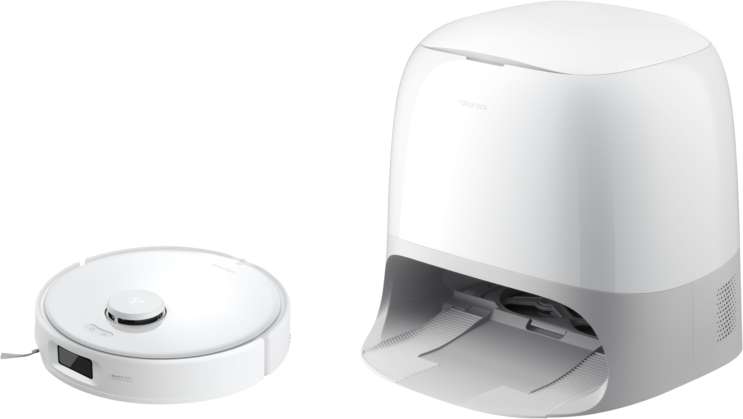 Roborock Saugroboter »Qrevo Curv 5A1, mit Wischfunktion, automatisches Entleeren« Auffüllen intensiver und Moppwäsche bei 75 °C.