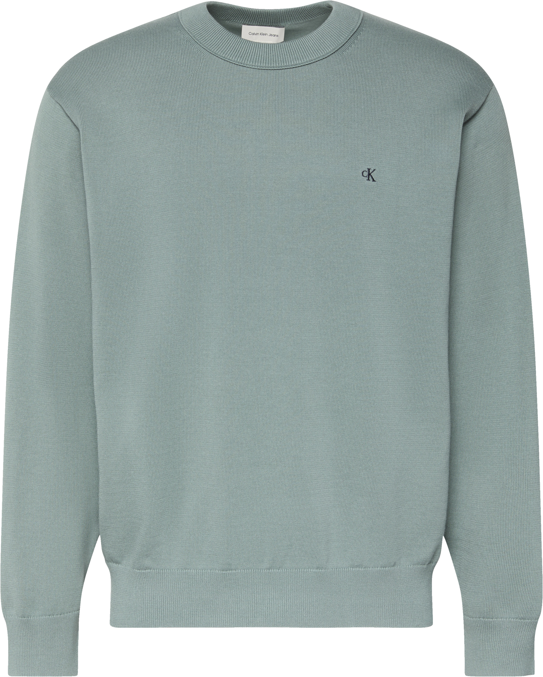 Calvin Klein Strickpullover »LS EZ COTTON CREWNK SWEATER 12GG« Mit Rundhalsausschnitt