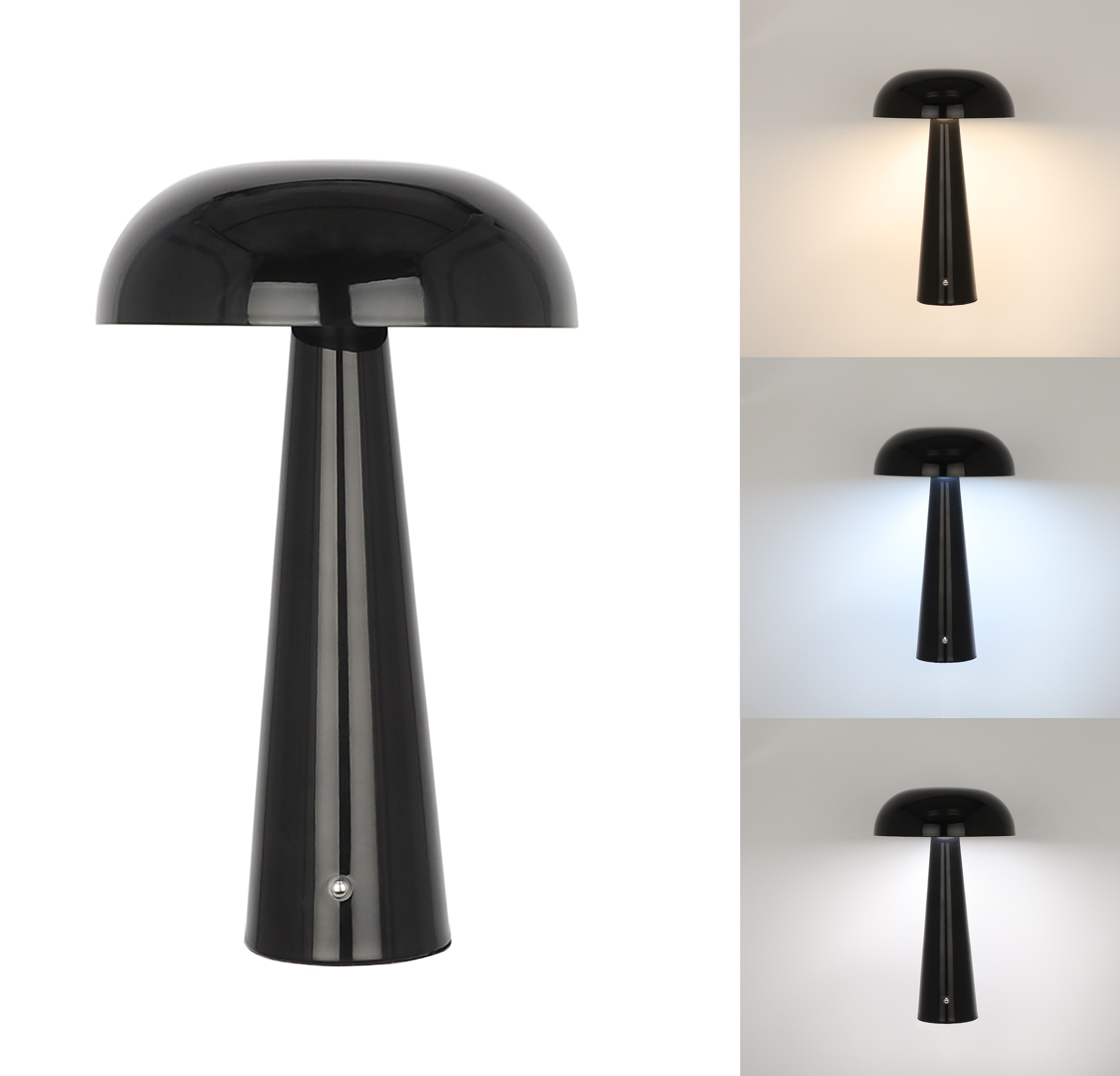 OTTO home LED Tischleuchte »Katniss - Akkuleuchte« LED-Modul 1 Stk. warmweiß - kaltweiß Dimmbar, Farbwechsel, 2600 mAh Akku, USB-C, Akkulampe, Tischlampe