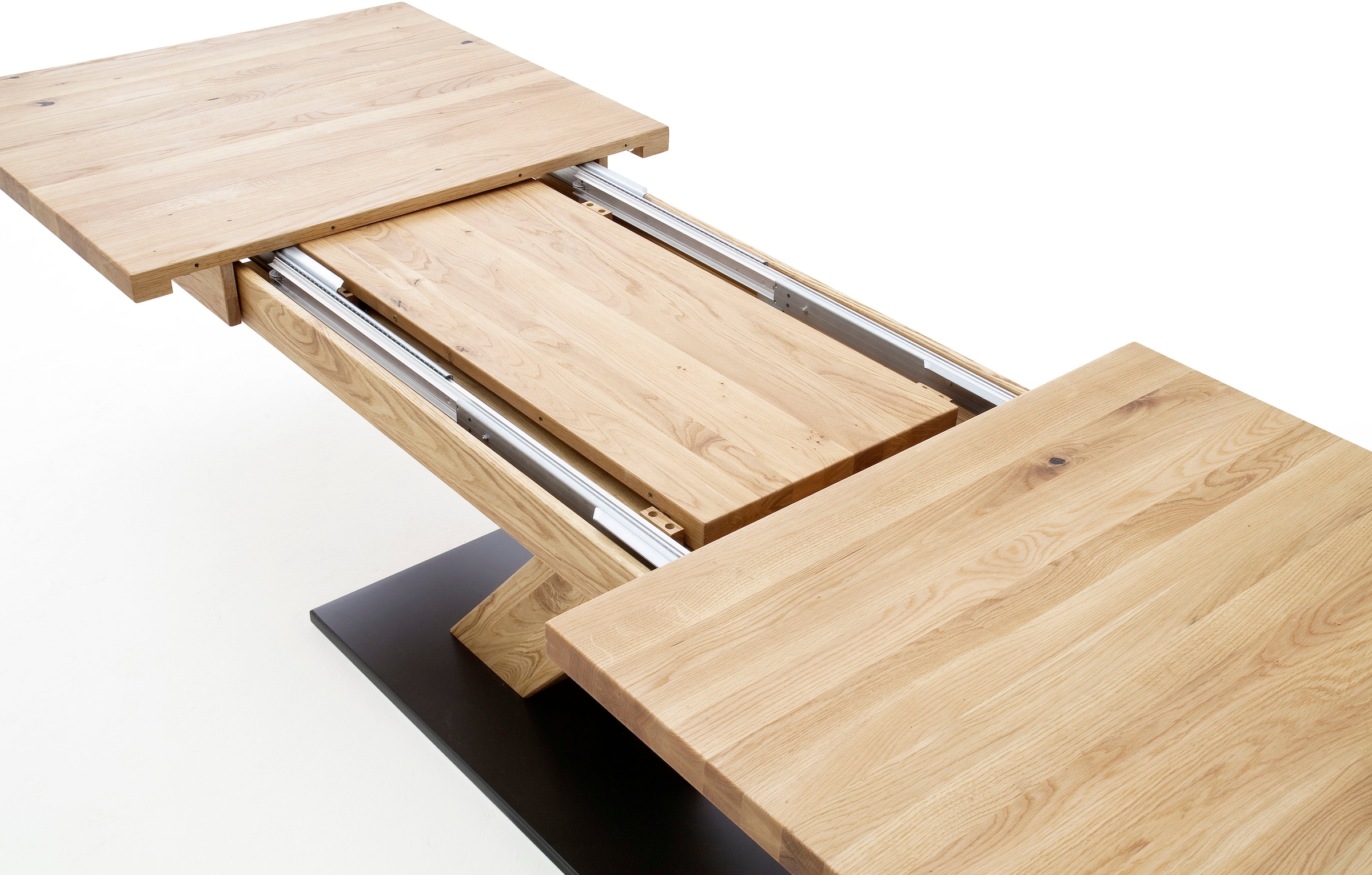 4. Bild von MCA furniture Esstisch »Mendoza«, Esstisch Bootsform mit X-Säule, ausziehbar