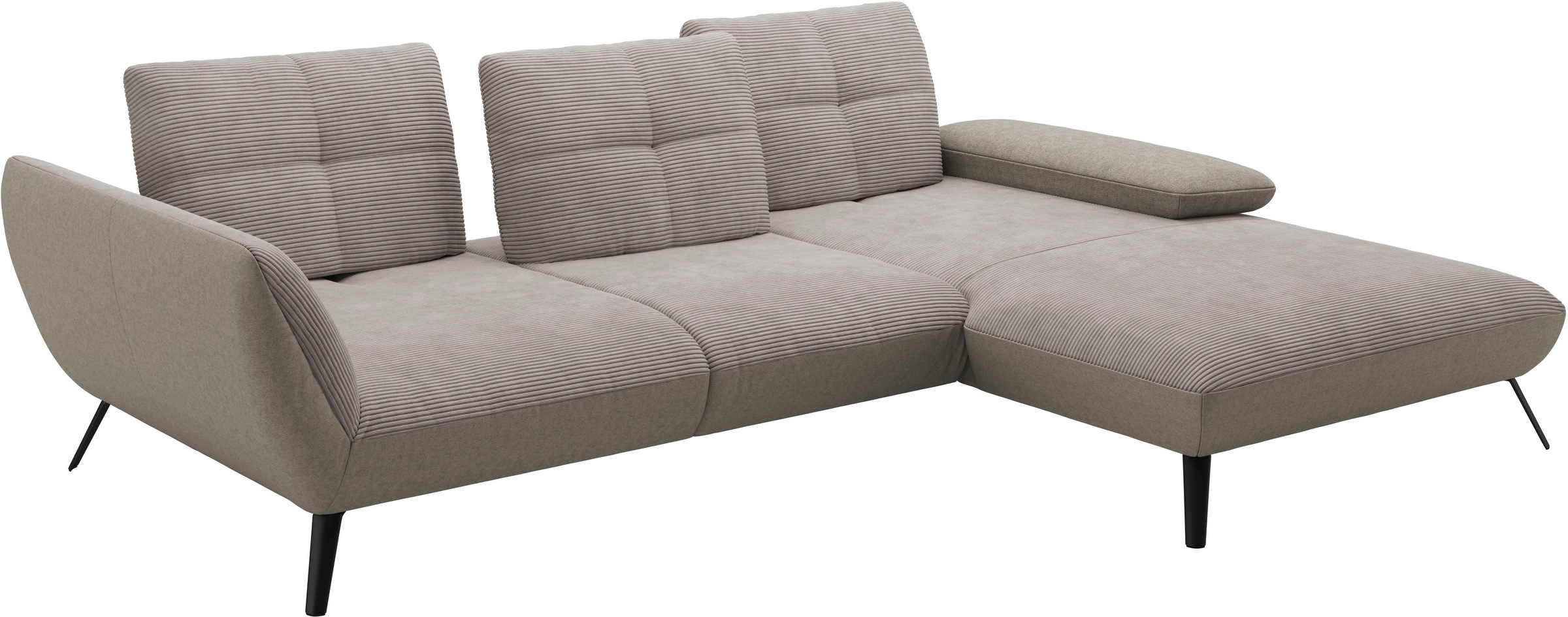 Places of Style Ecksofa »Mikado L-Form«, inkl. Sitztiefenverstellung und Armteilverstellung