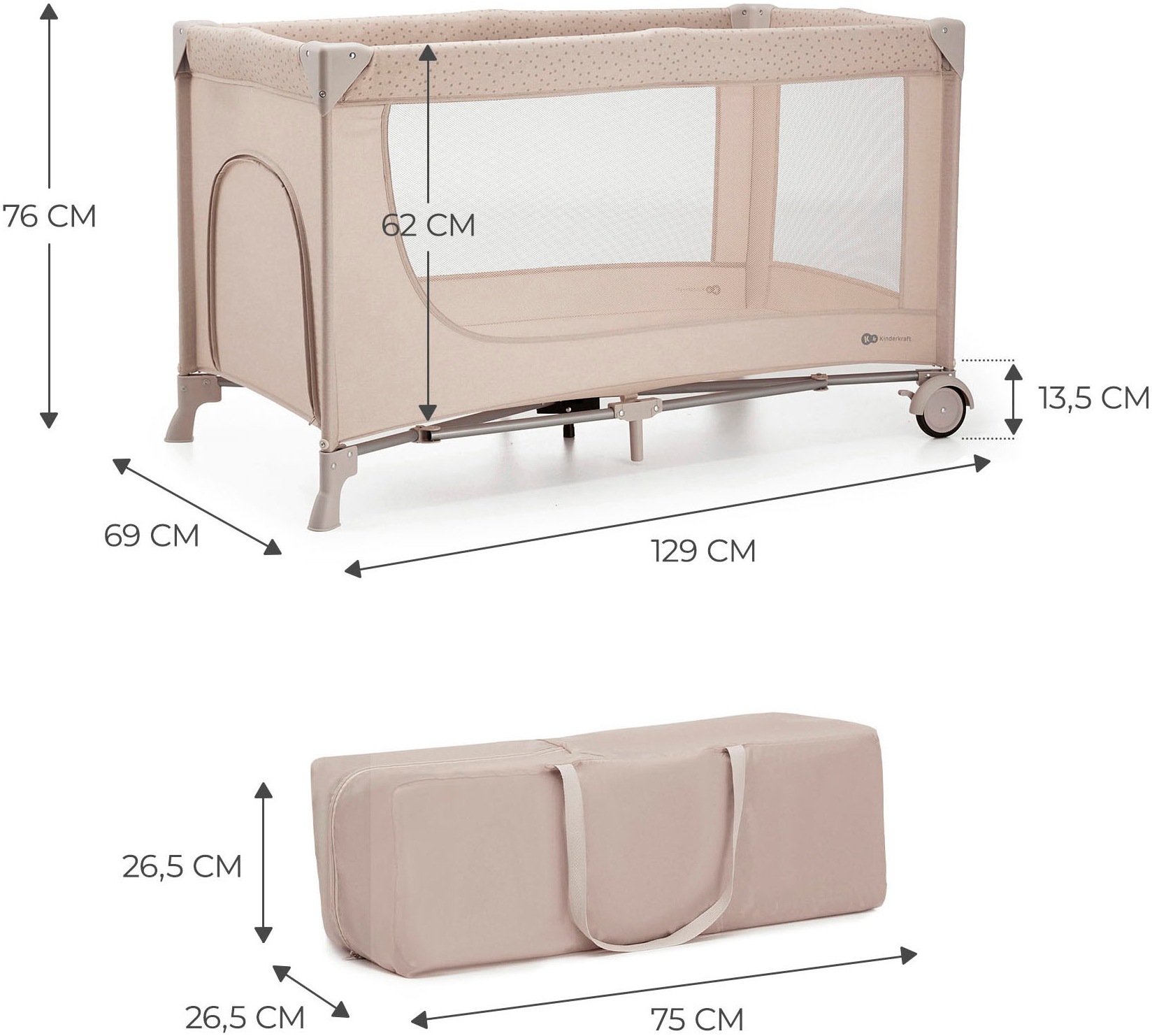 Kinderkraft Baby-Reisebett »JOY 2«