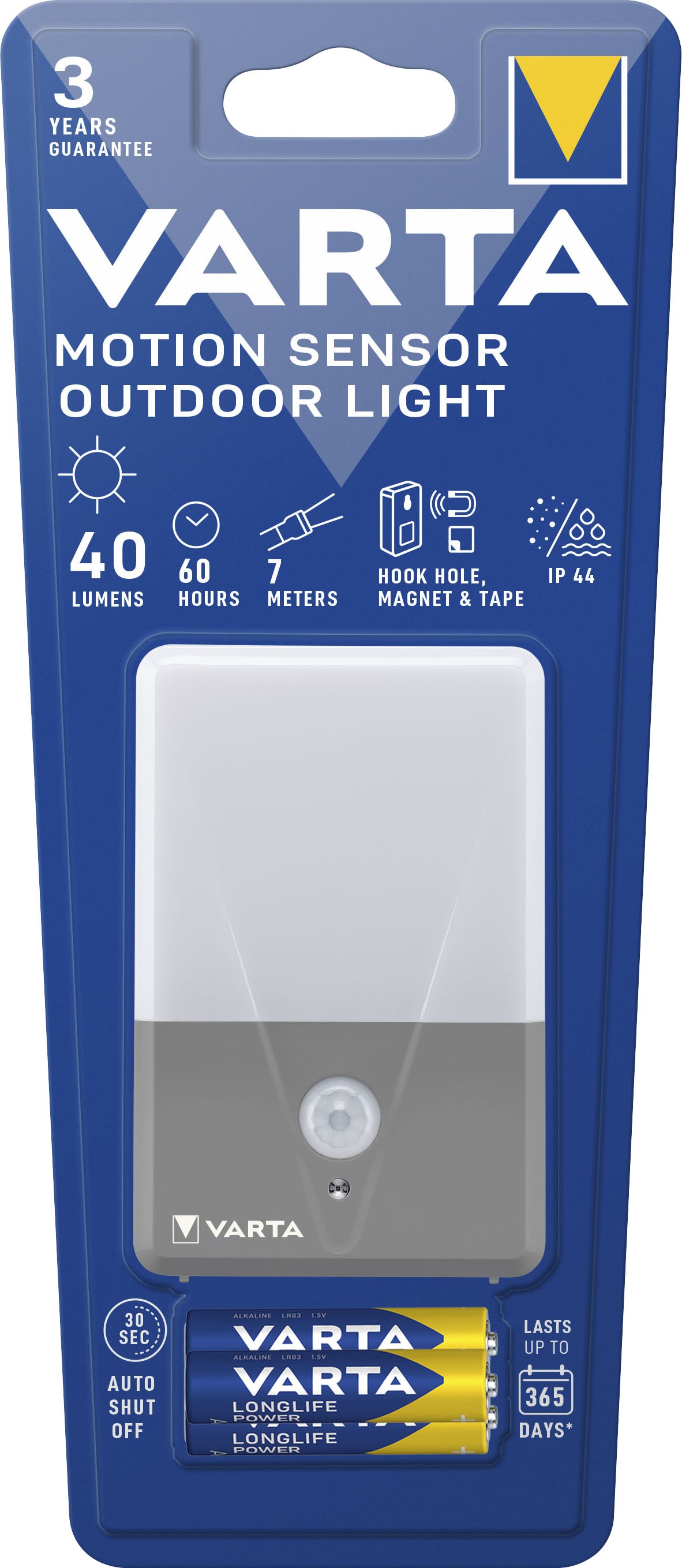 VARTA Taschenlampe »Motion Sensor Outdoor Night Light«