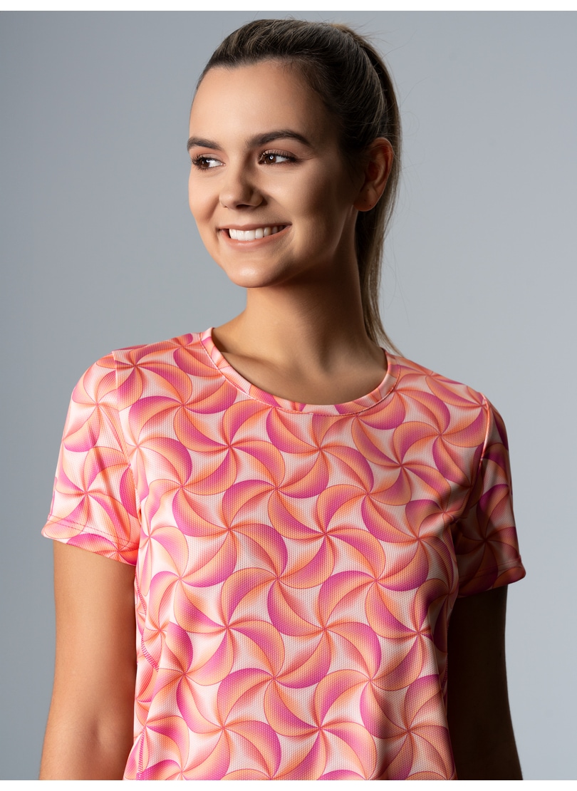 Trigema T-Shirt »TRIGEMA Sport T-Shirt mit modischem Allover-Print«, (1 tlg.)