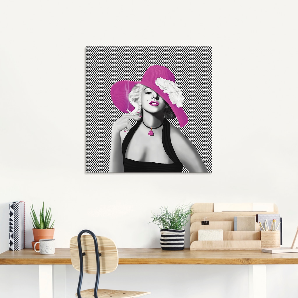 Artland Glasbild »Marilyn in Pop Art«, Stars, (1 St.)