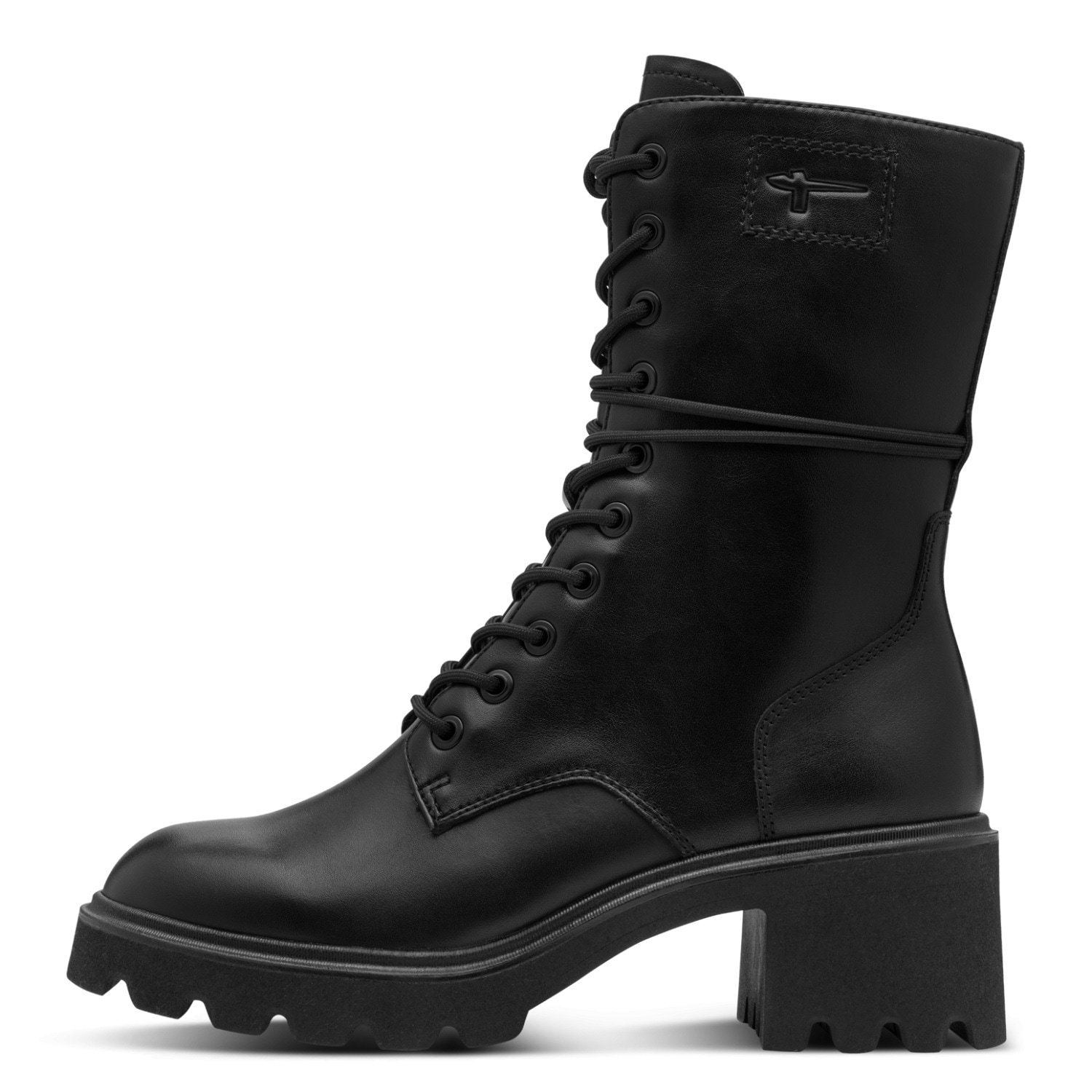 Tamaris Schnürstiefelette  Blockabsatz Schnürboots mit schaftumwickelnden Schnürsenkeln