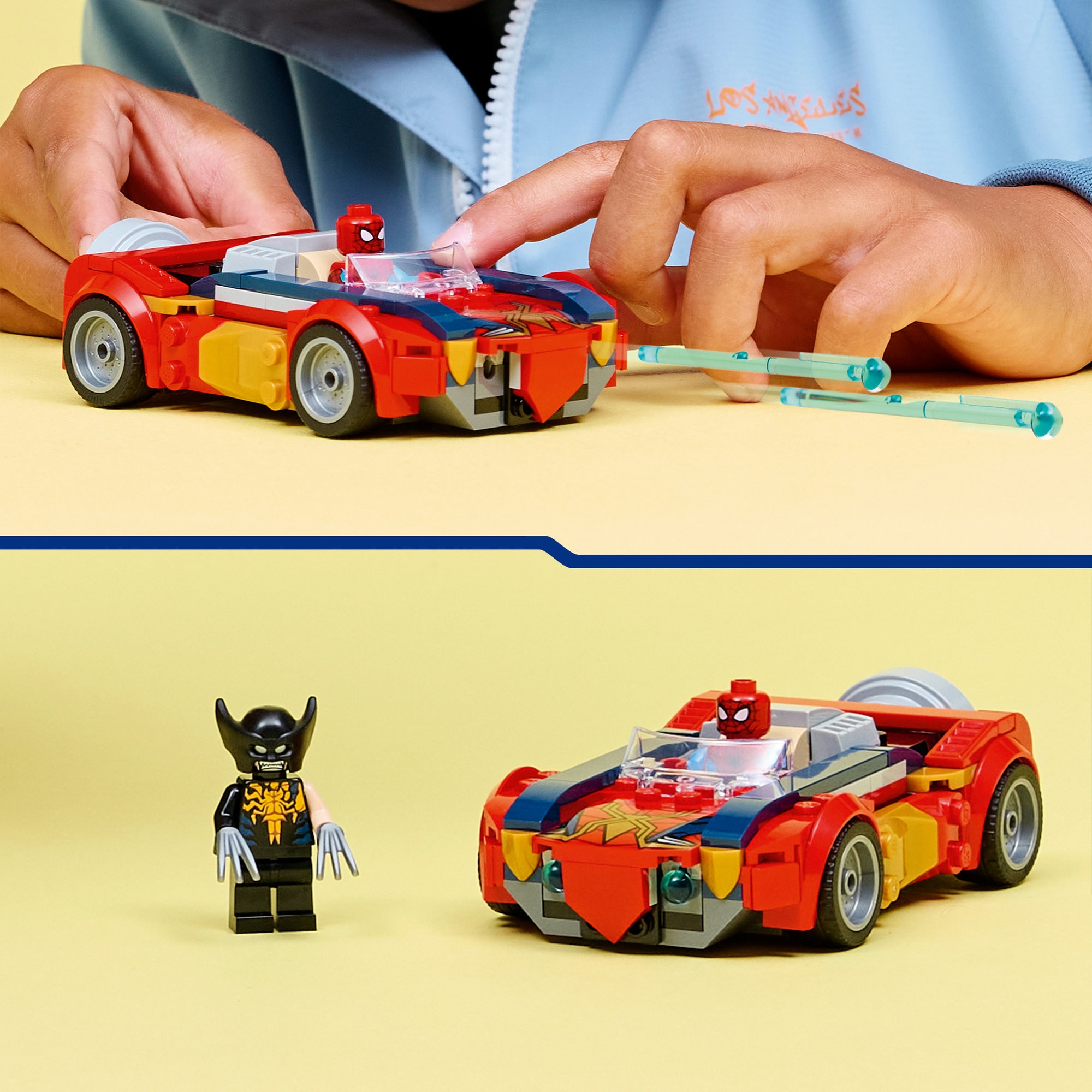 LEGO® Konstruktionsspielsteine »Spider-Man Auto vs. Venomized Wolverine (76336), LEGO Super Heroes« Made in Europe