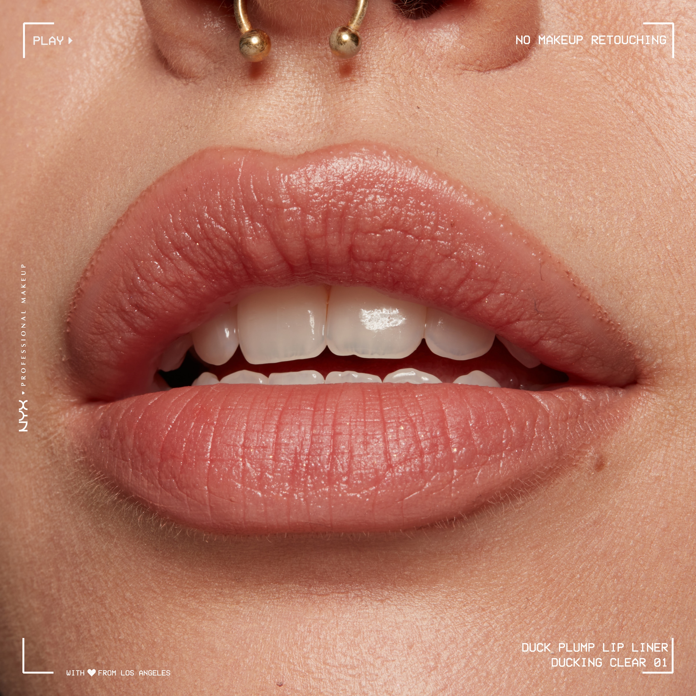 NYX Lippenstift »Professional Makeup Duck Plump Plumping Lip Liner Lippenkonturenstift«, Transparent, polstert die Lippen natürlich auf, angeschrägte Spitze.