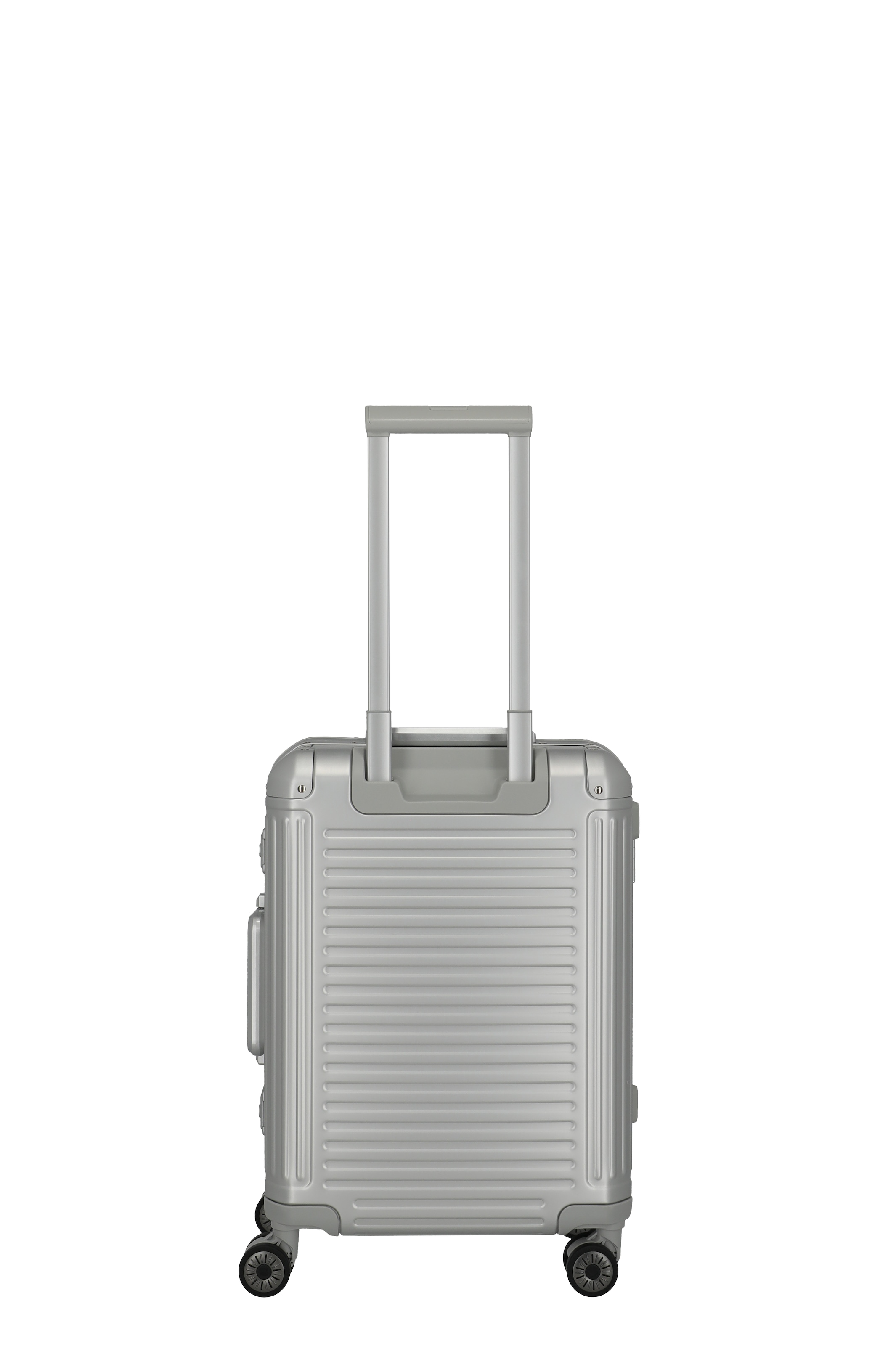 travelite Hartschalen-Trolley »NEXT Trunk Reisekoffer Aluminium« 39 l 4 Rollen Koffer, mit extra großem Stauraum und stabilem Rahmen