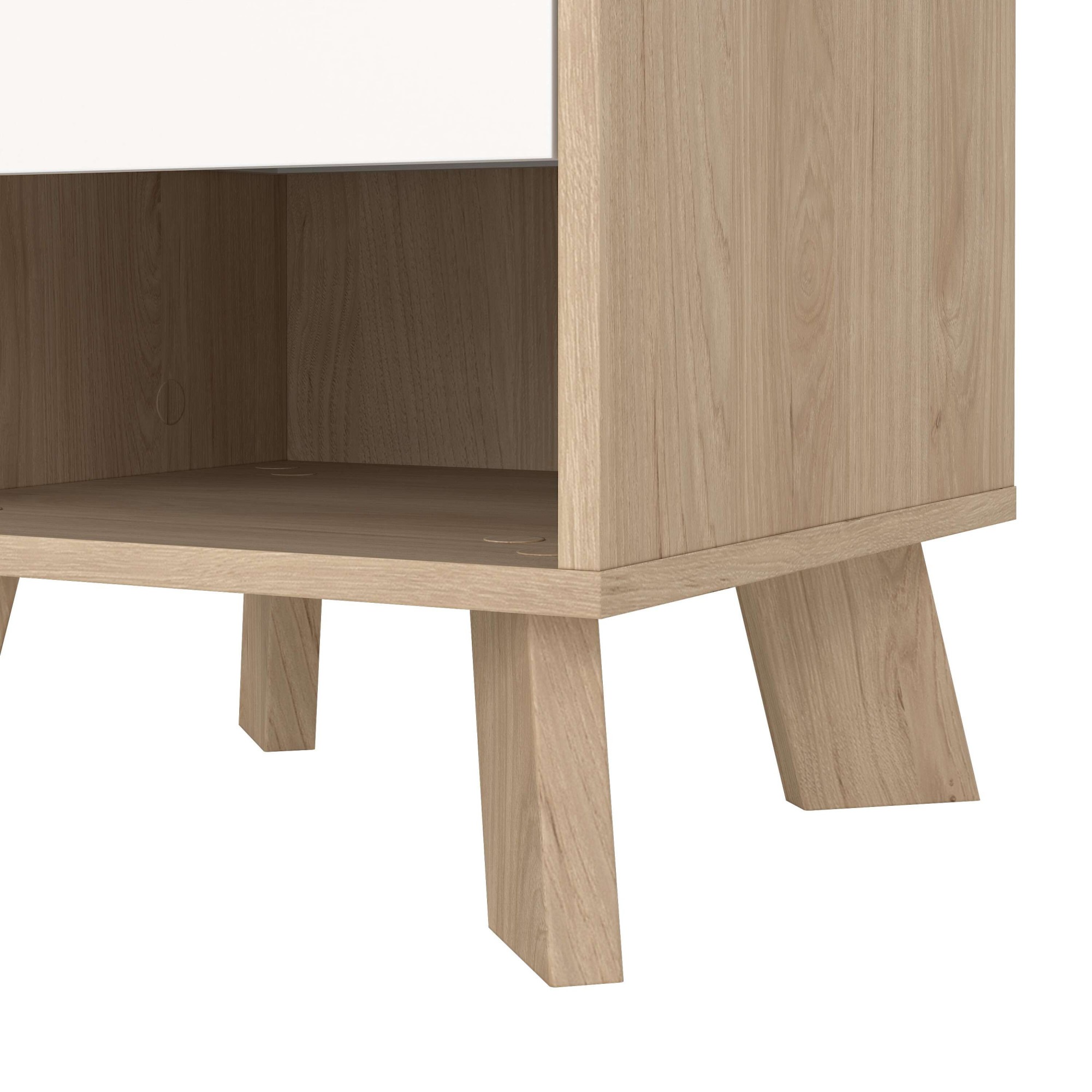 andas Nachtkommode »Ikast, Nachttisch, Nachtschrank, Beistelltisch, Abstelltisch«, 1 Schublade, Eingriffsmulden, Breite 40 cm, Höhe 47 cm