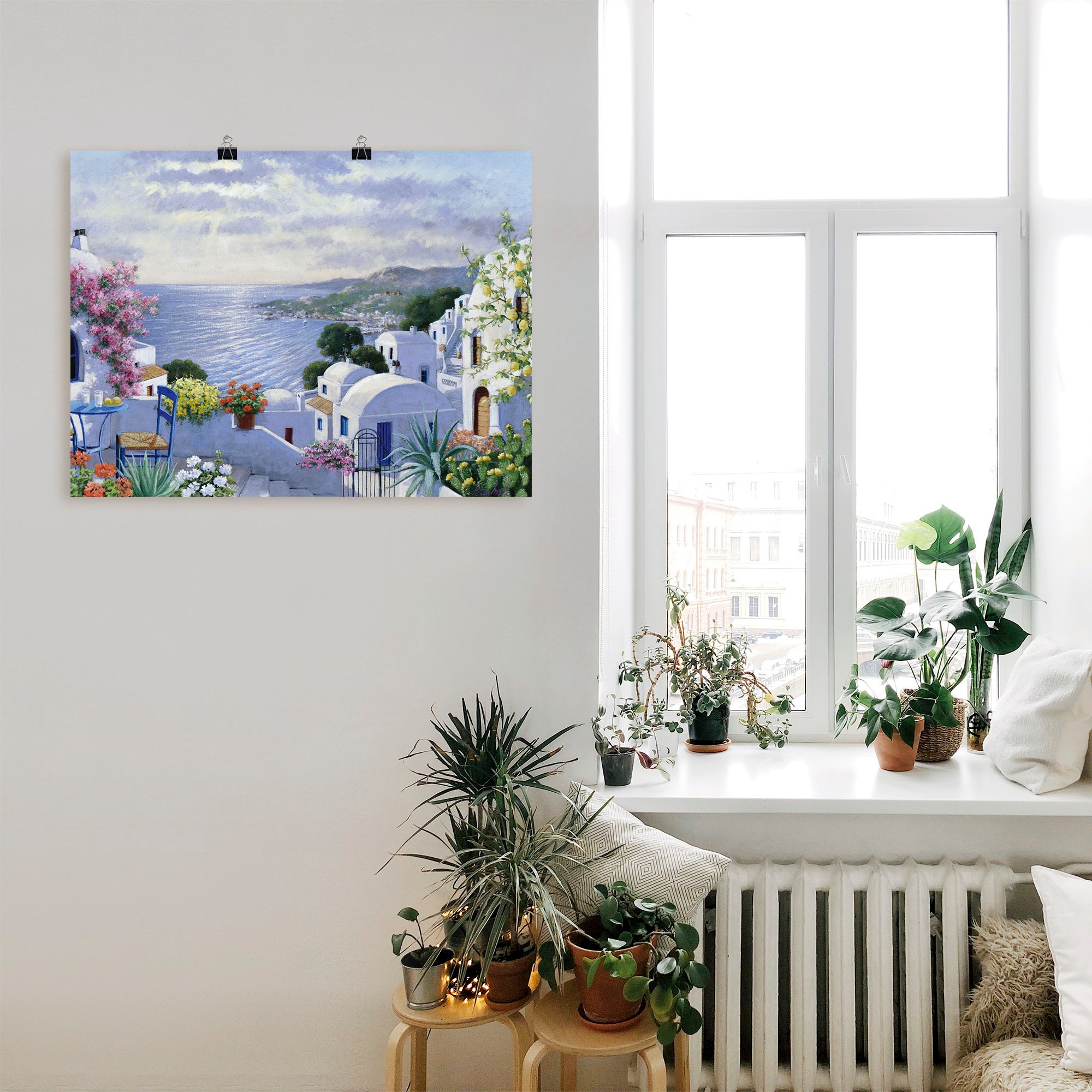 Artland Wandbild »Funkelndes Griechenland« Gewässer 1 Stk. tlg. als Leinwandbild, Poster in verschied. Größen