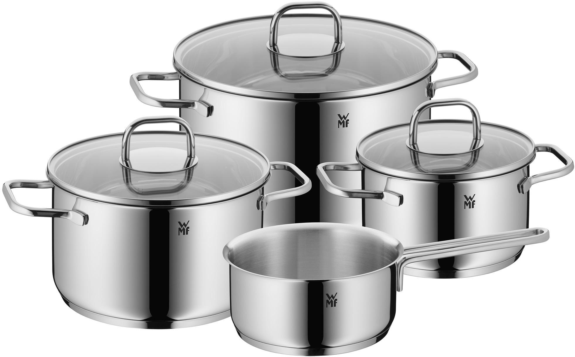 WMF Topf-Set »Inspiration Induktion, Kochtopf Set mit Glasdeckel« Cromargan günstig online kaufen