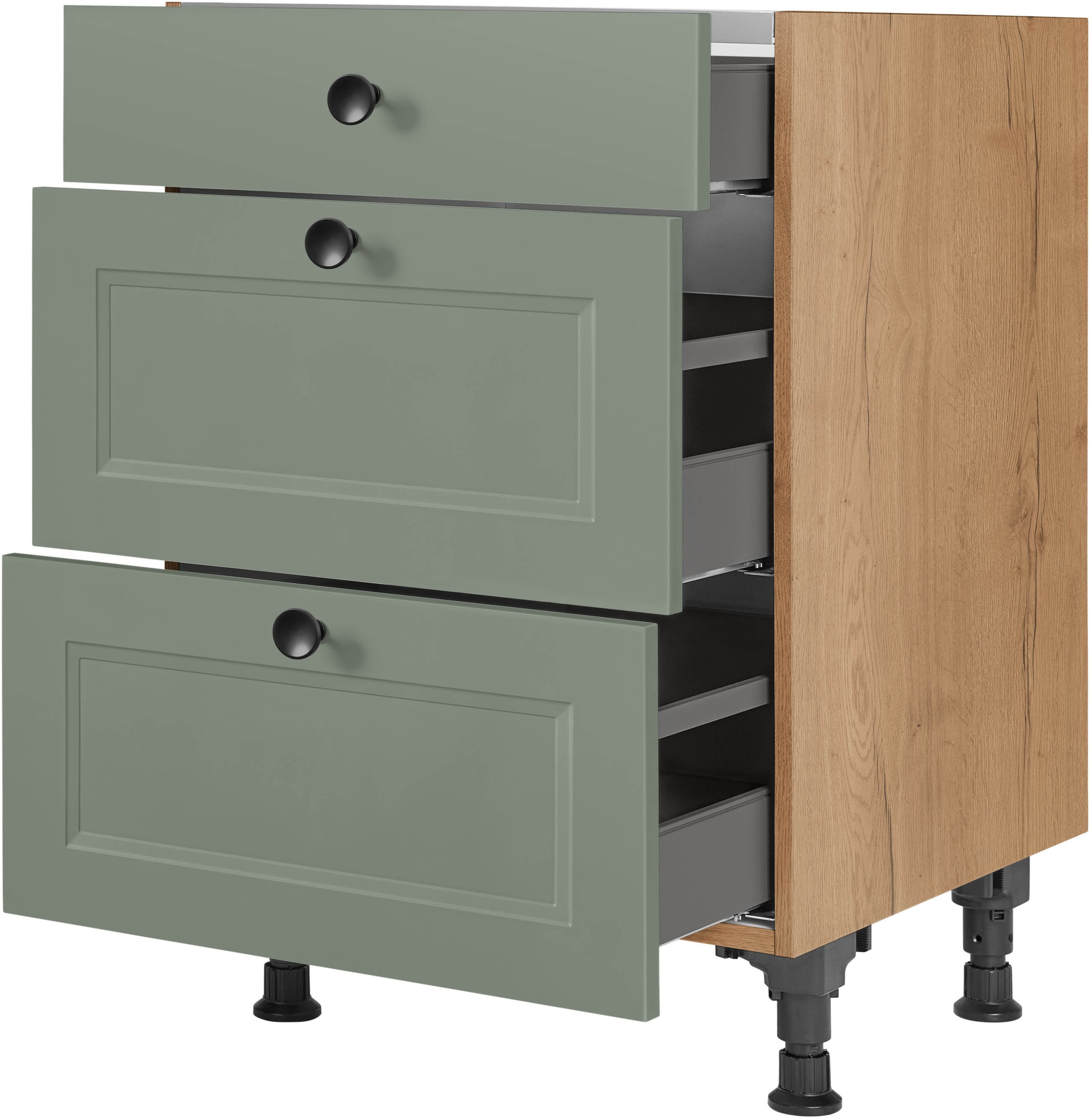 nobilia Kochfeldumbauschrank ""Cascada", vormontiert, mit Schubkasten und A günstig online kaufen