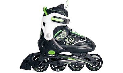 Inlineskates »Verstellbarer Kinderinliner grün, mit Protektoren und Tasche«