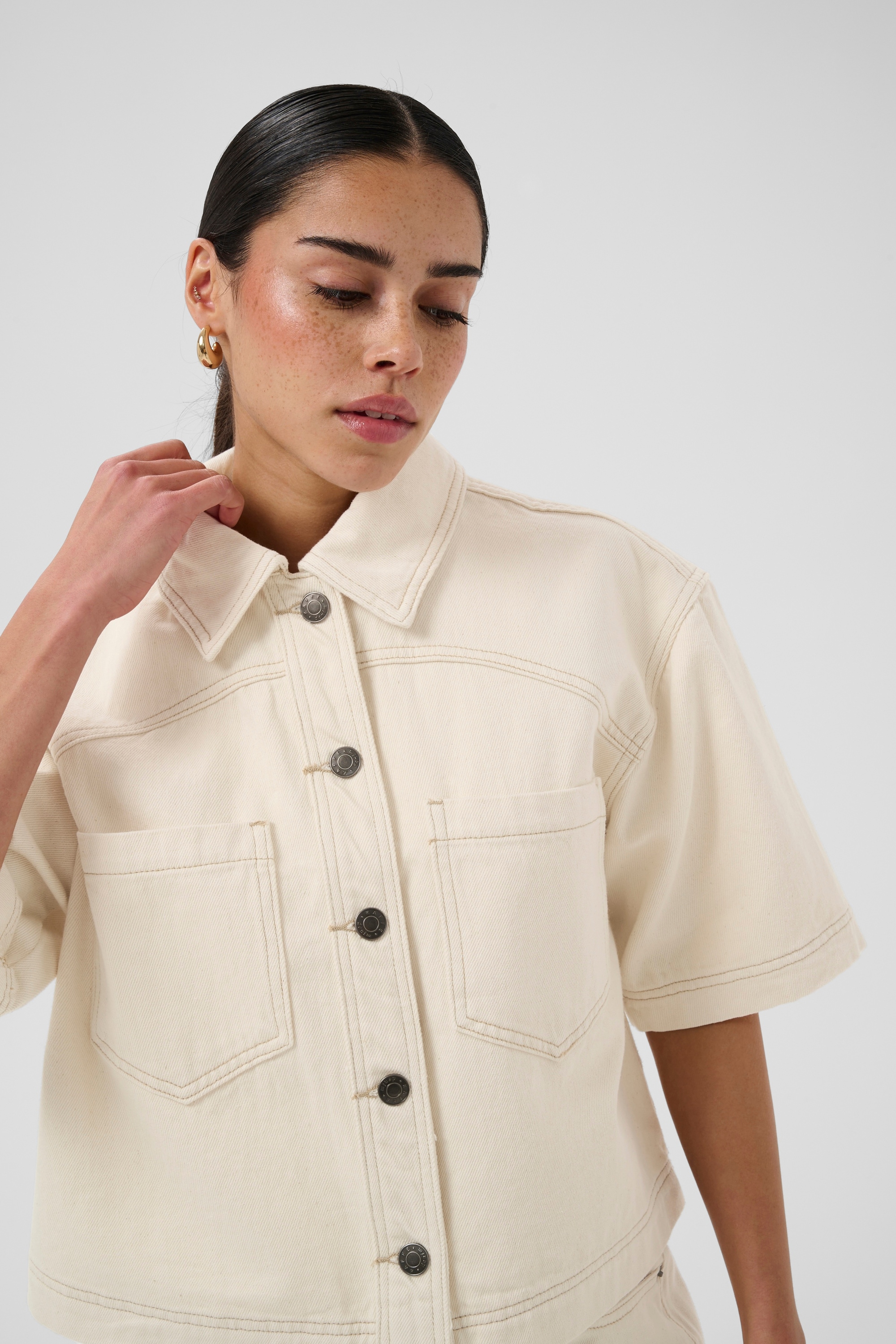 KAFFE Jeansbluse »Jeanshemd KAcatharina«