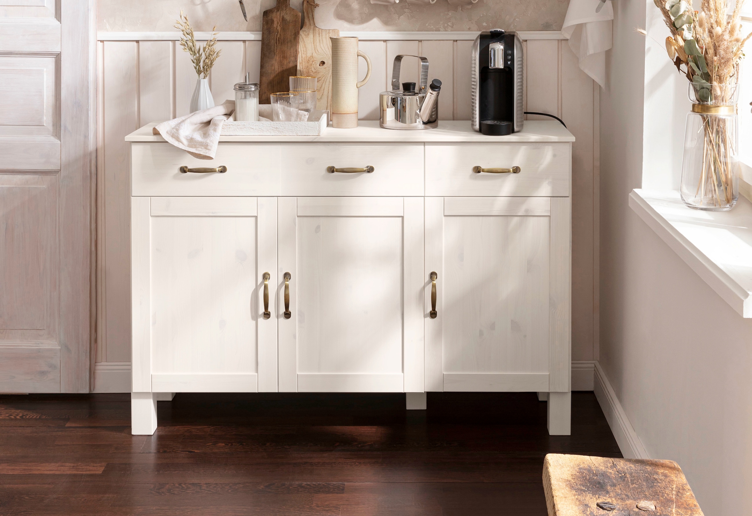 Sideboard „Alby“, weiß B/H/T: 125 cm x 85 cm x 38 cm