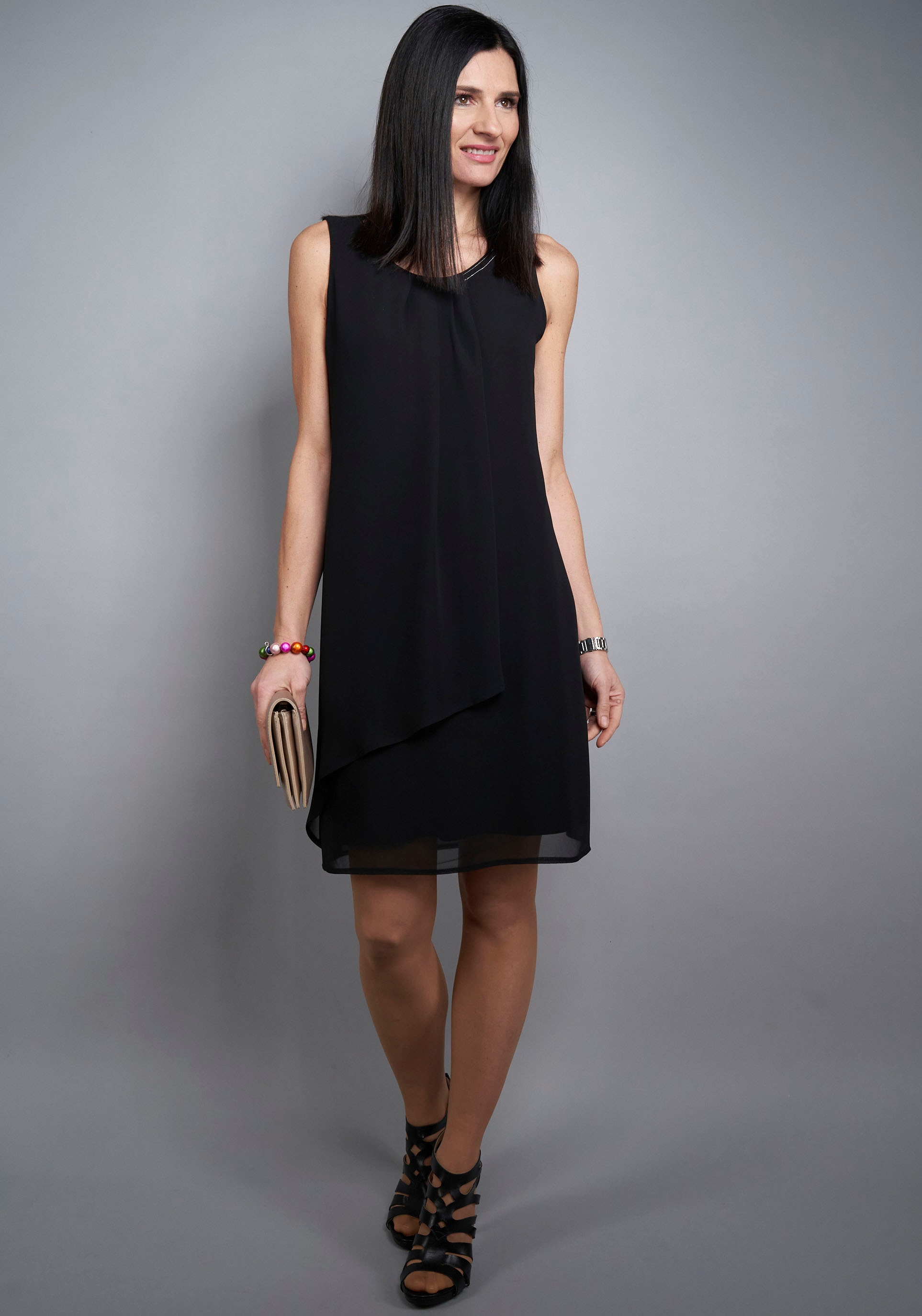 Sommerkleid, in online IN Optik, GERMANY doppellagiger Seidel MADE kaufen Moden