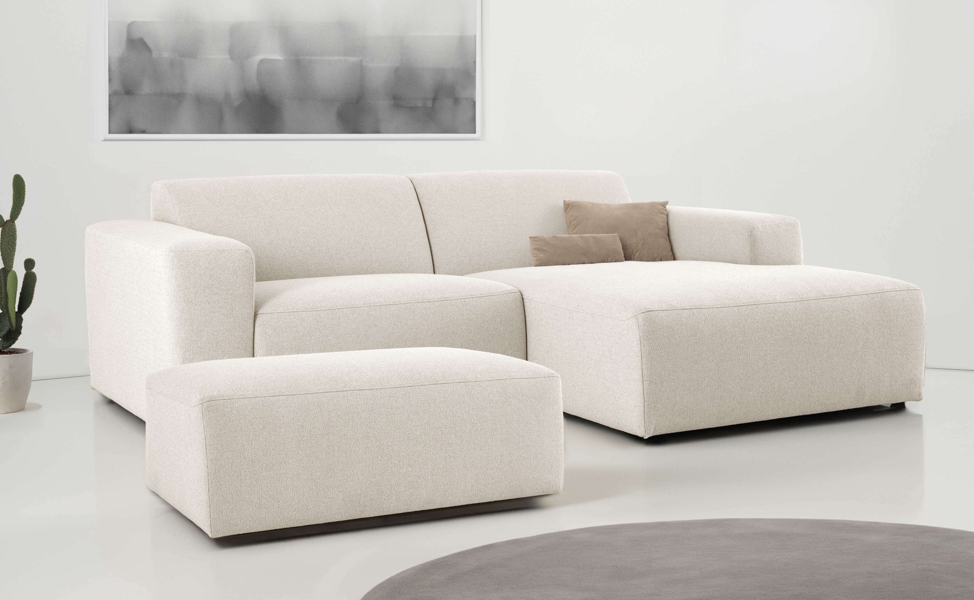 INOSIGN Ecksofa »Koa,228cm, L-Form, Modulsofa, Webstoff, Cord, Struktur, Ch günstig online kaufen