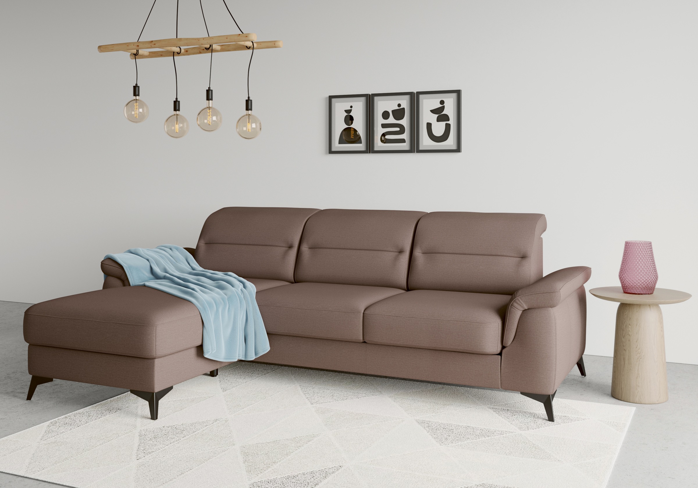 sit&more Ecksofa »Sinatra L-Form« mit Recamiere, optional mit Kopfteilverst günstig online kaufen