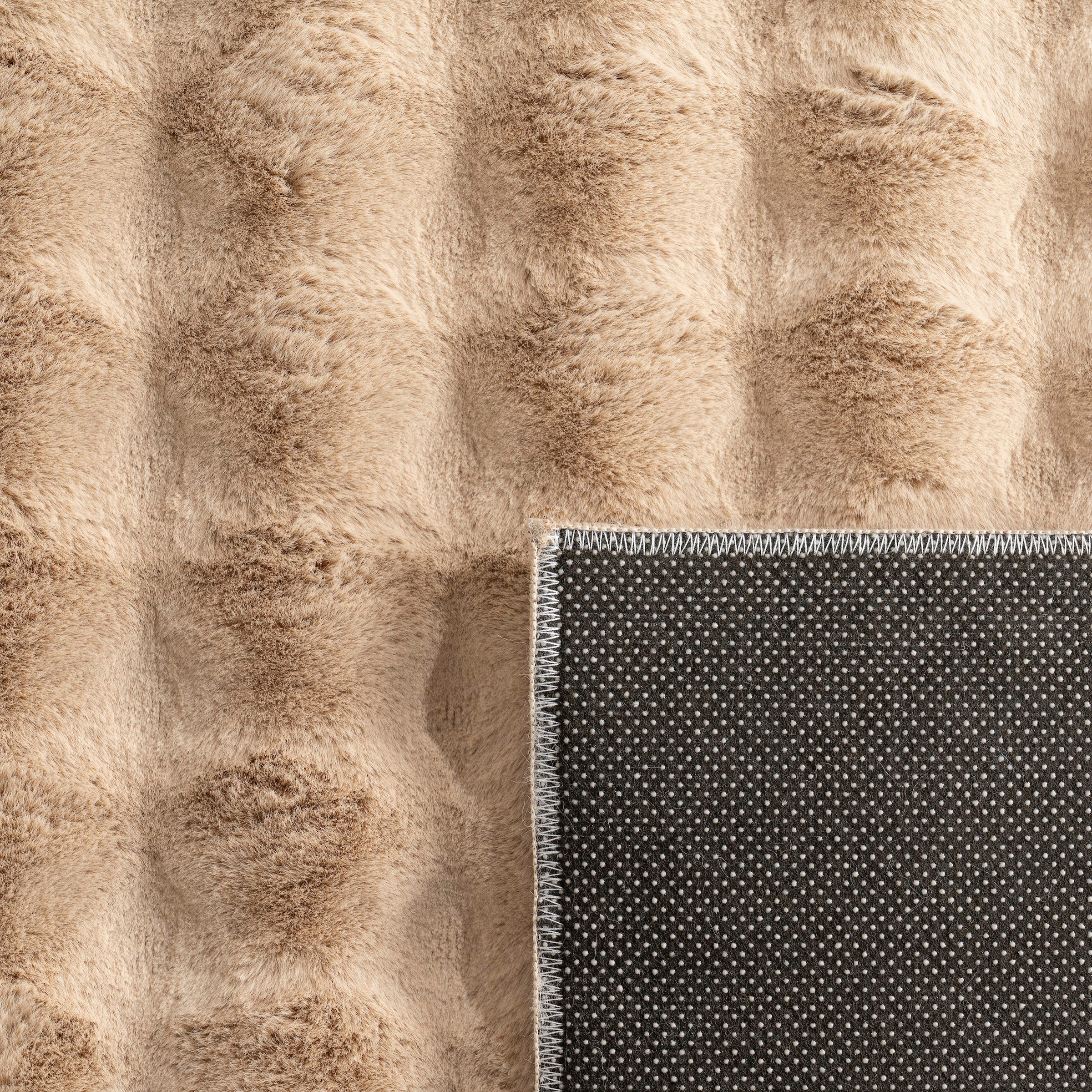 Paco Home Hochflor-Teppich »Arnheim 741«, rechteckig, 34 mm Höhe, Uni Farben, modernes Design, besonders weich, Hoch-Tief Effekt