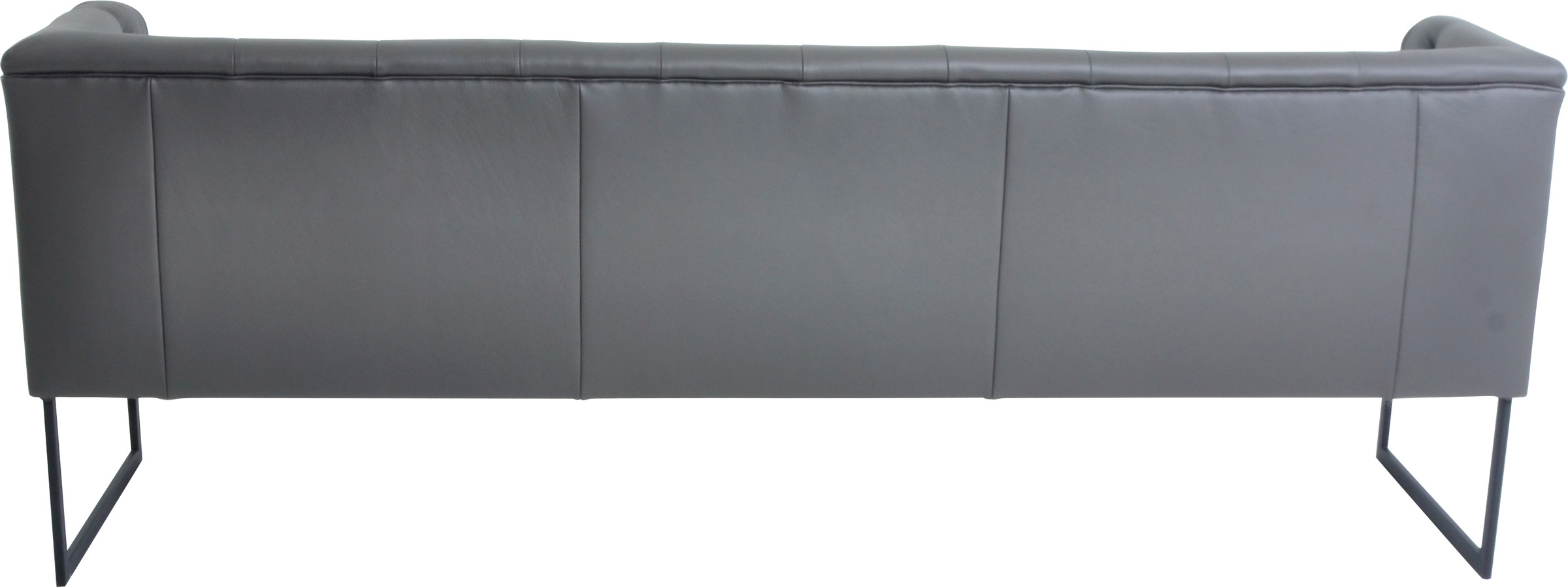 K+W Komfort & Wohnen Polsterbank »Creso«, im modernen Chesterfield-Look, mit schwarzen Kufenfüßen