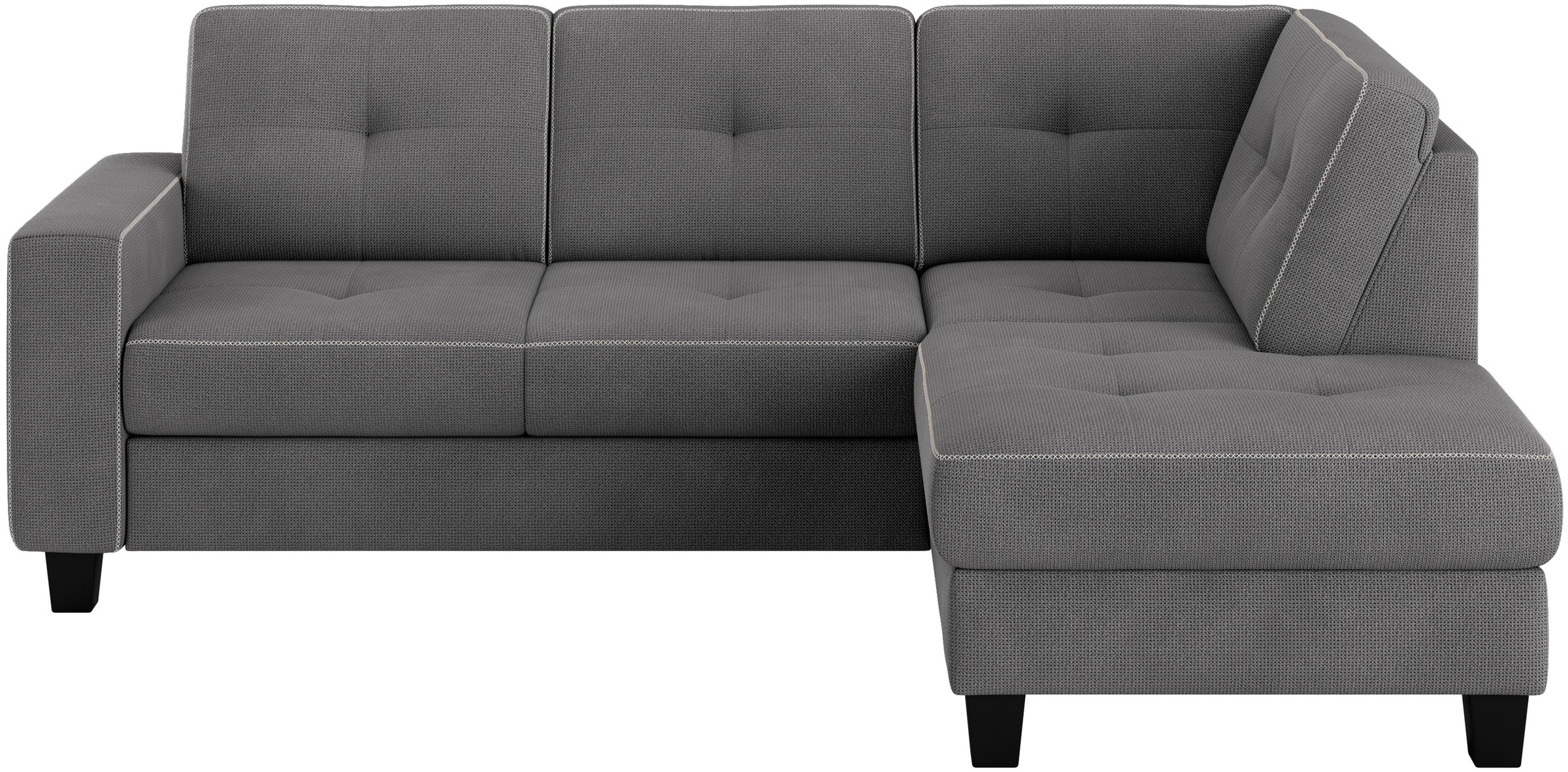 Places of Style Ecksofa »Varese«, Kreuznaht in beige günstig online kaufen