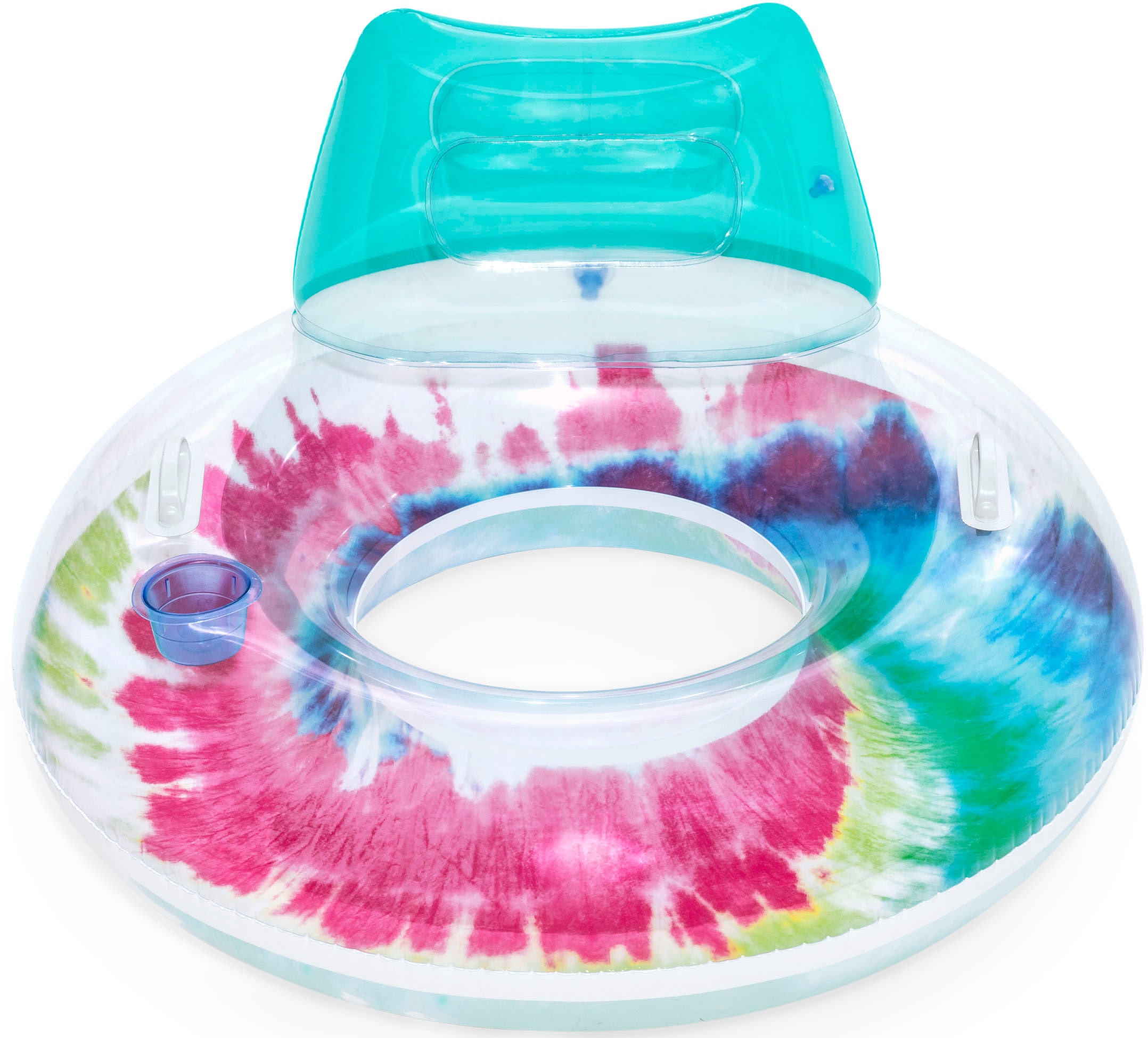 Bestway Schwimmring »Tie Dye«, max. Belastbarkeit 90 kg, mit Kopfstütze und Haltegriffen