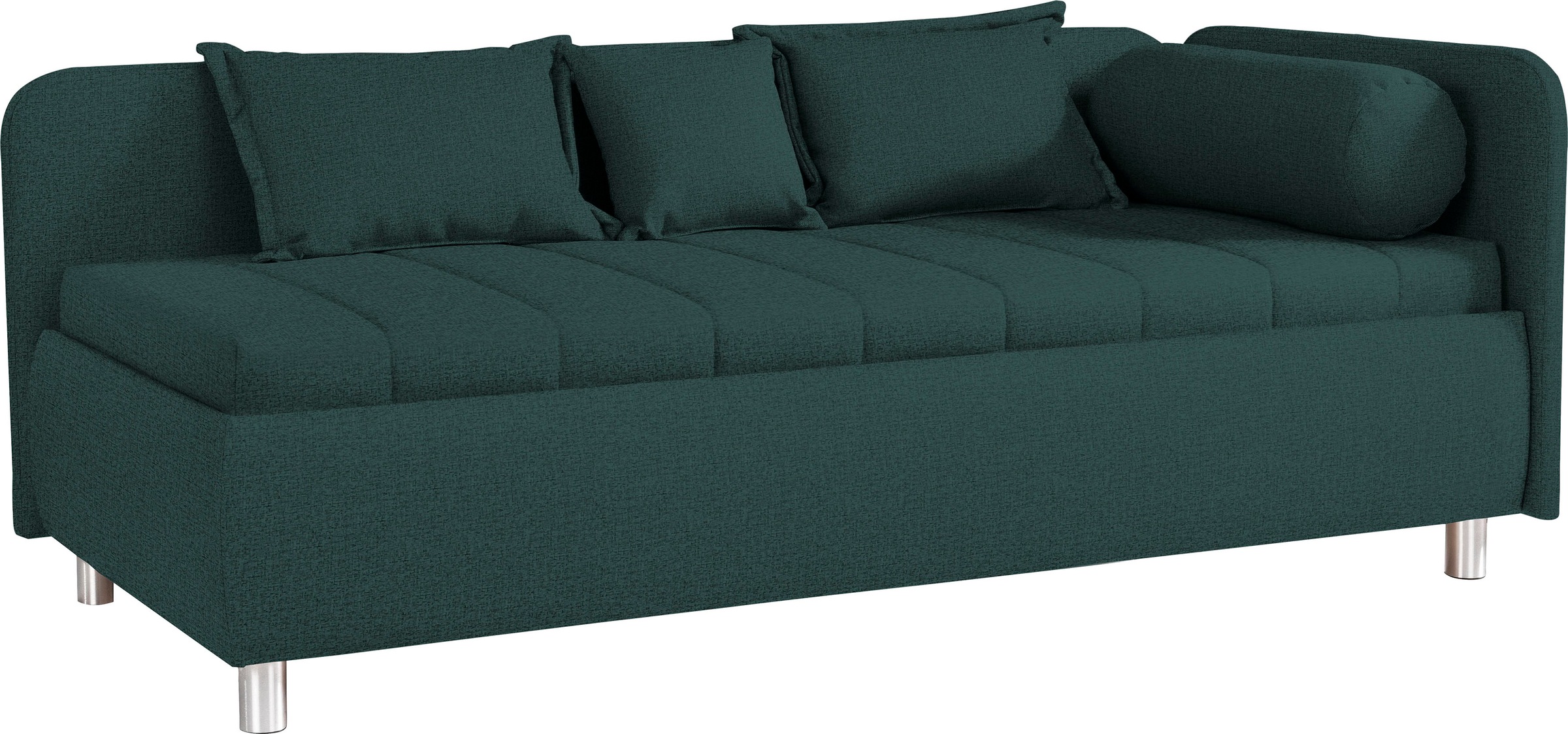 alina Schlafsofa »Kiana«, mit Bettkasten und Zierkissen, Liegefläche 90/200 cm oder 100/200 cm