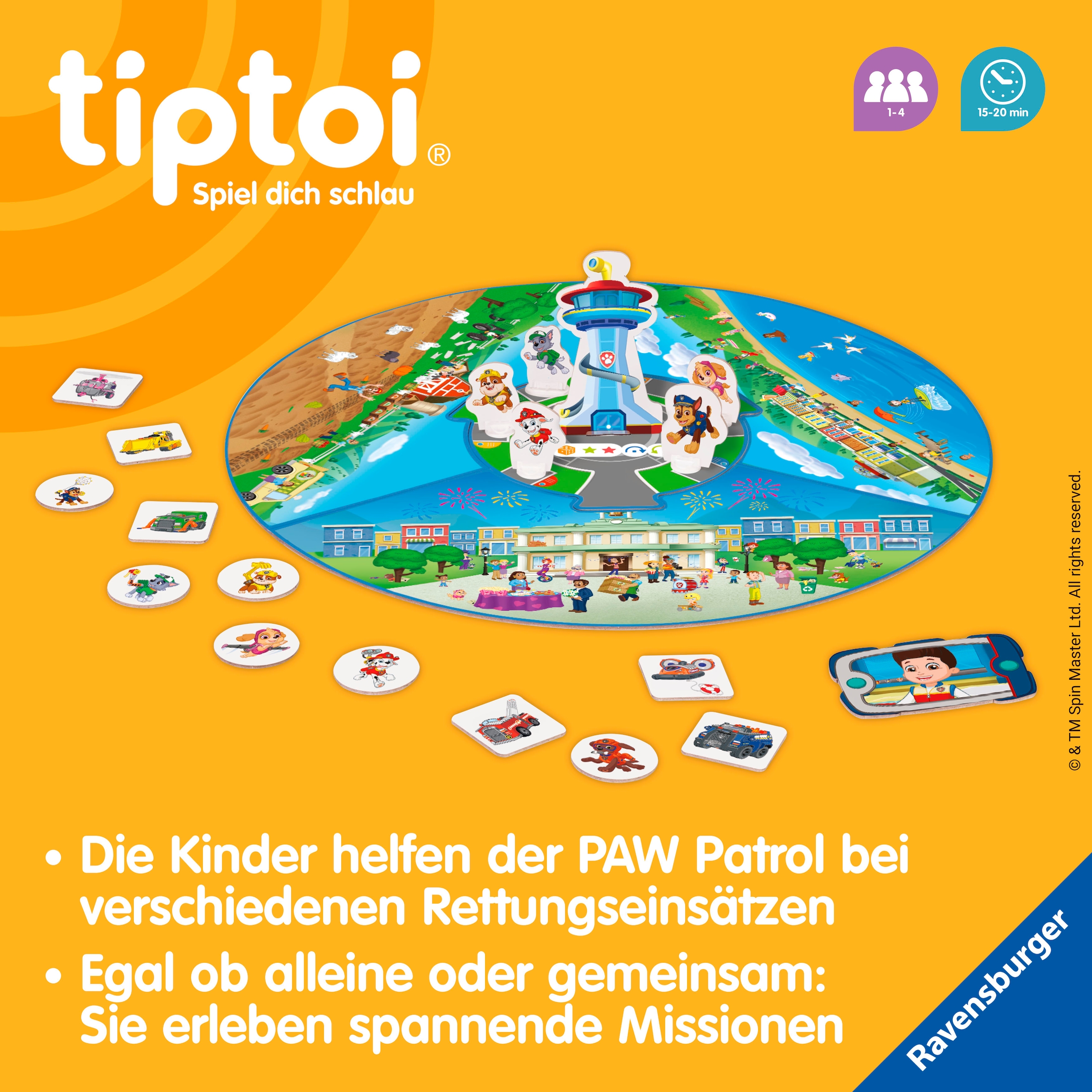 Ravensburger Spiel »tiptoi® PAW Patrol Rettungseinsatz«, Made in Europe, FSC® - schützt Wald - weltweit