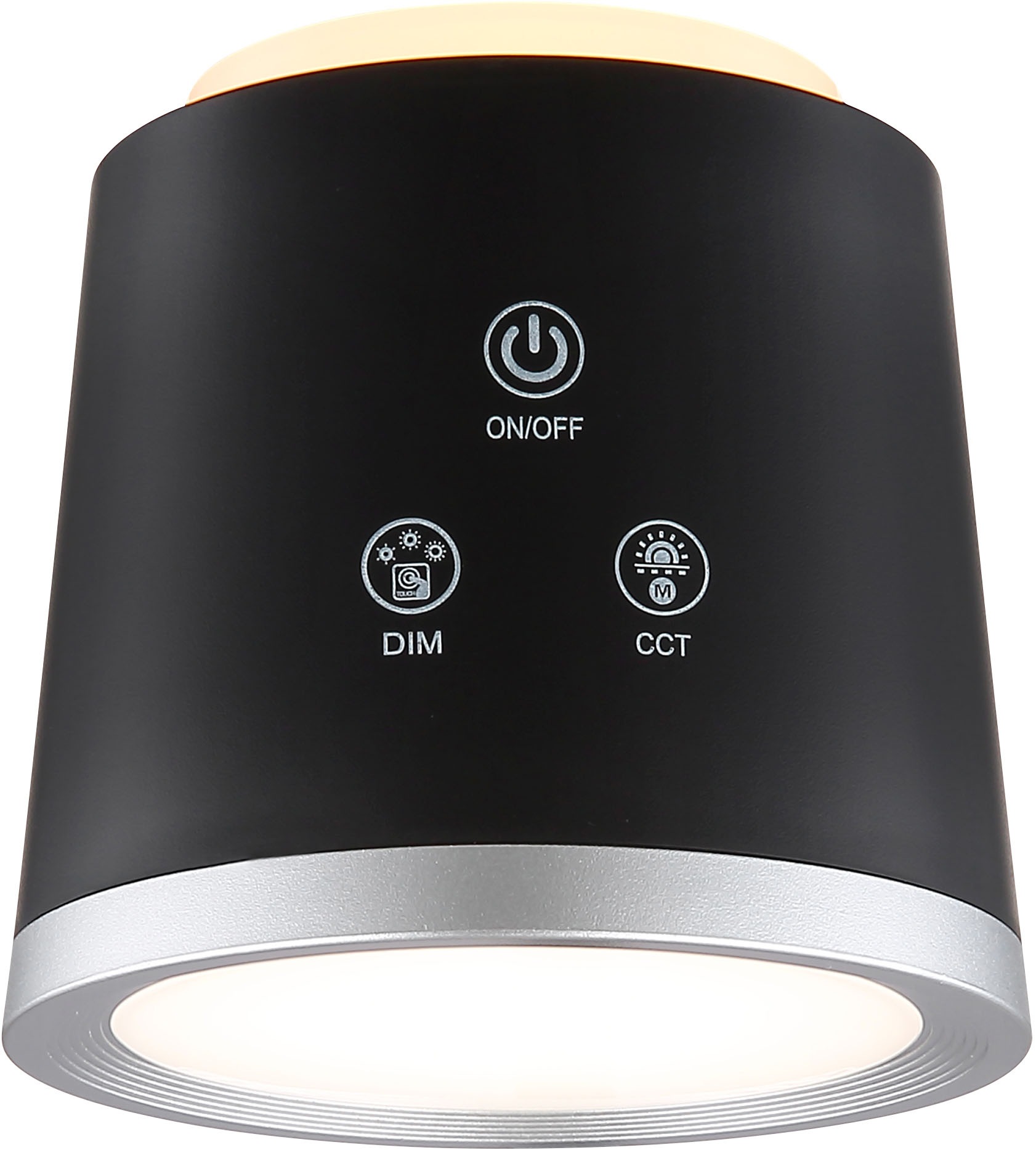 GLOBO LIGHTING LED Tischleuchte »MEEYA«, Leuchtmittel LED-Modul | LED fest integriert, Tischlampe/Arbeitszimmer/Bürotischleuchte/schwarz/Touch Ein/Aus