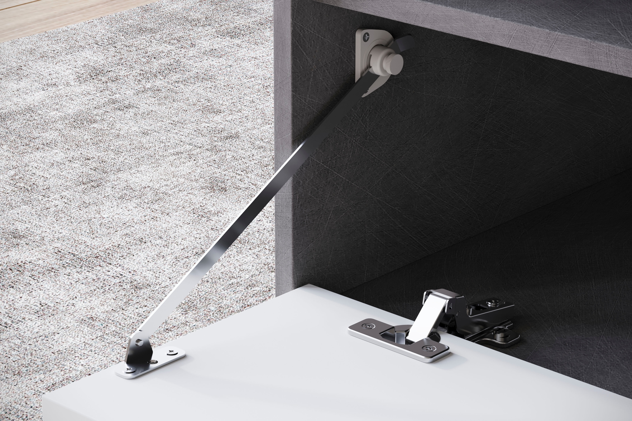INOSIGN Couchtisch »Kenia«, (1 St.), Rechteckiger Kaffeetisch, 90x55 cm, mit offenem und geschlossenem Fach
