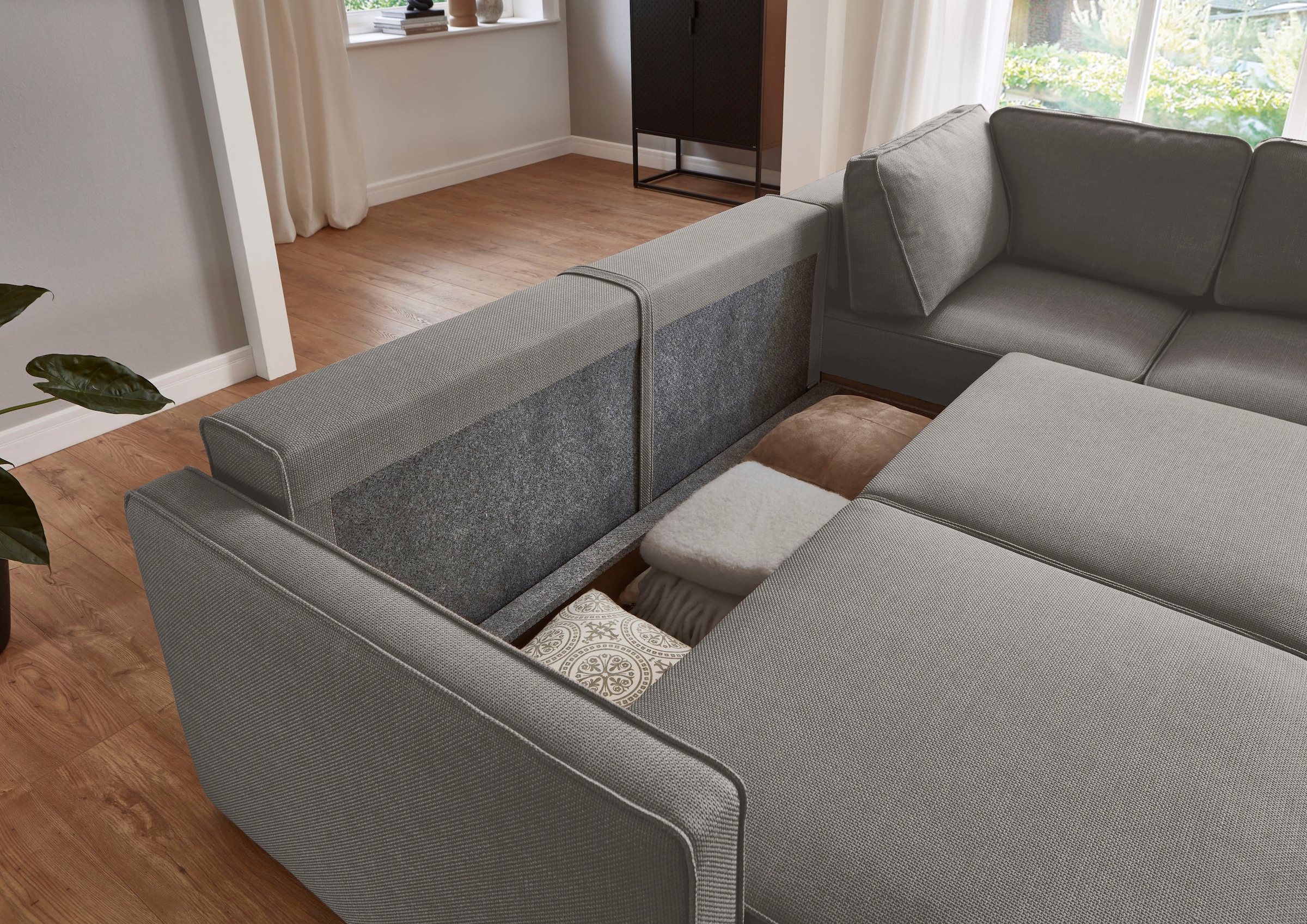 ATLANTIC home collection Schlafsofa »Chill« Ecksofa mit Bettfunktion und Bettkasten