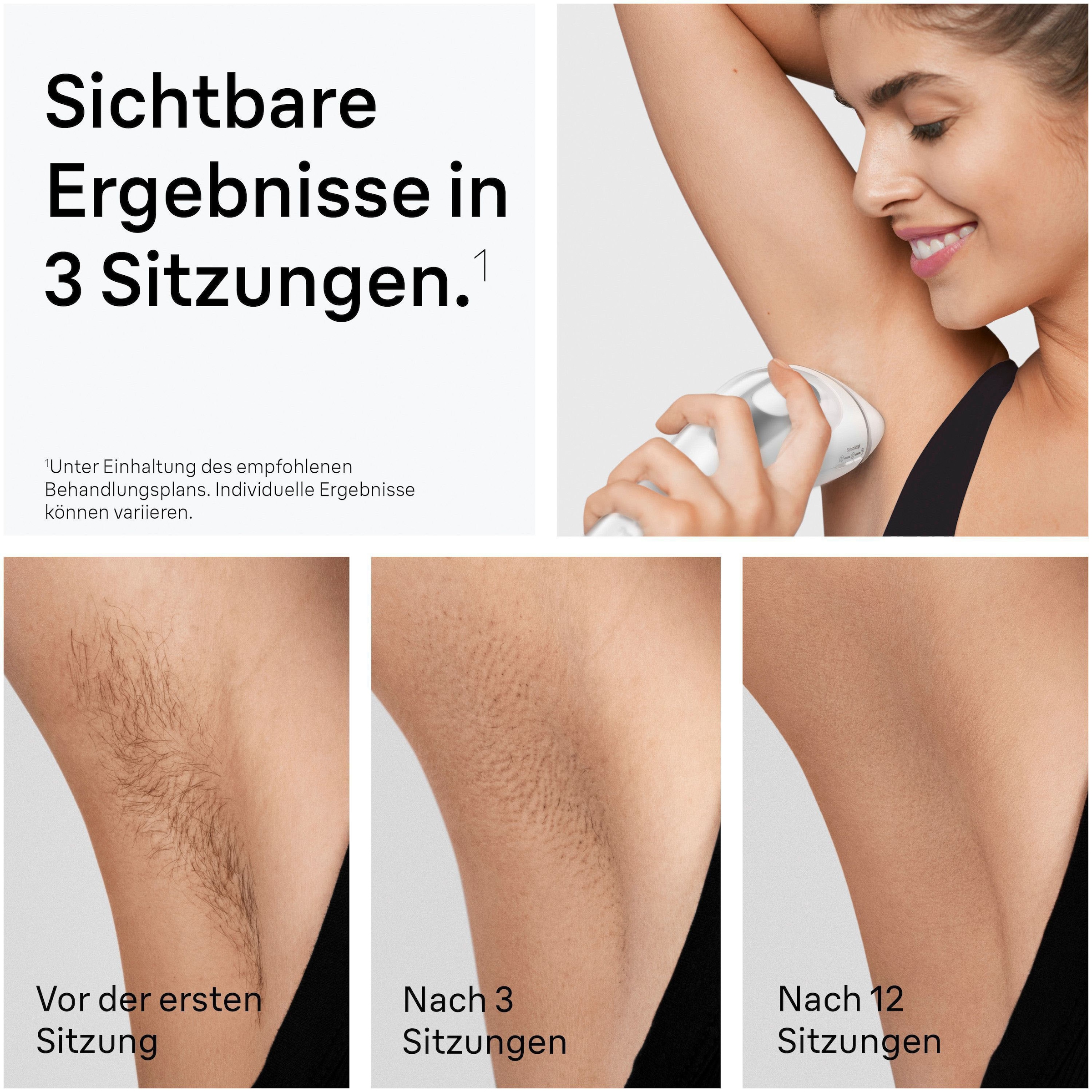 Braun IPL-Haarentferner »Silk·expert Pro 3 PL3020 (Modell 2026) PL3230 (Modell 2025)« pro Minute bis zu 100 Lichtimpulse 3 Aufsätze, mit Aufbewahrungstasche