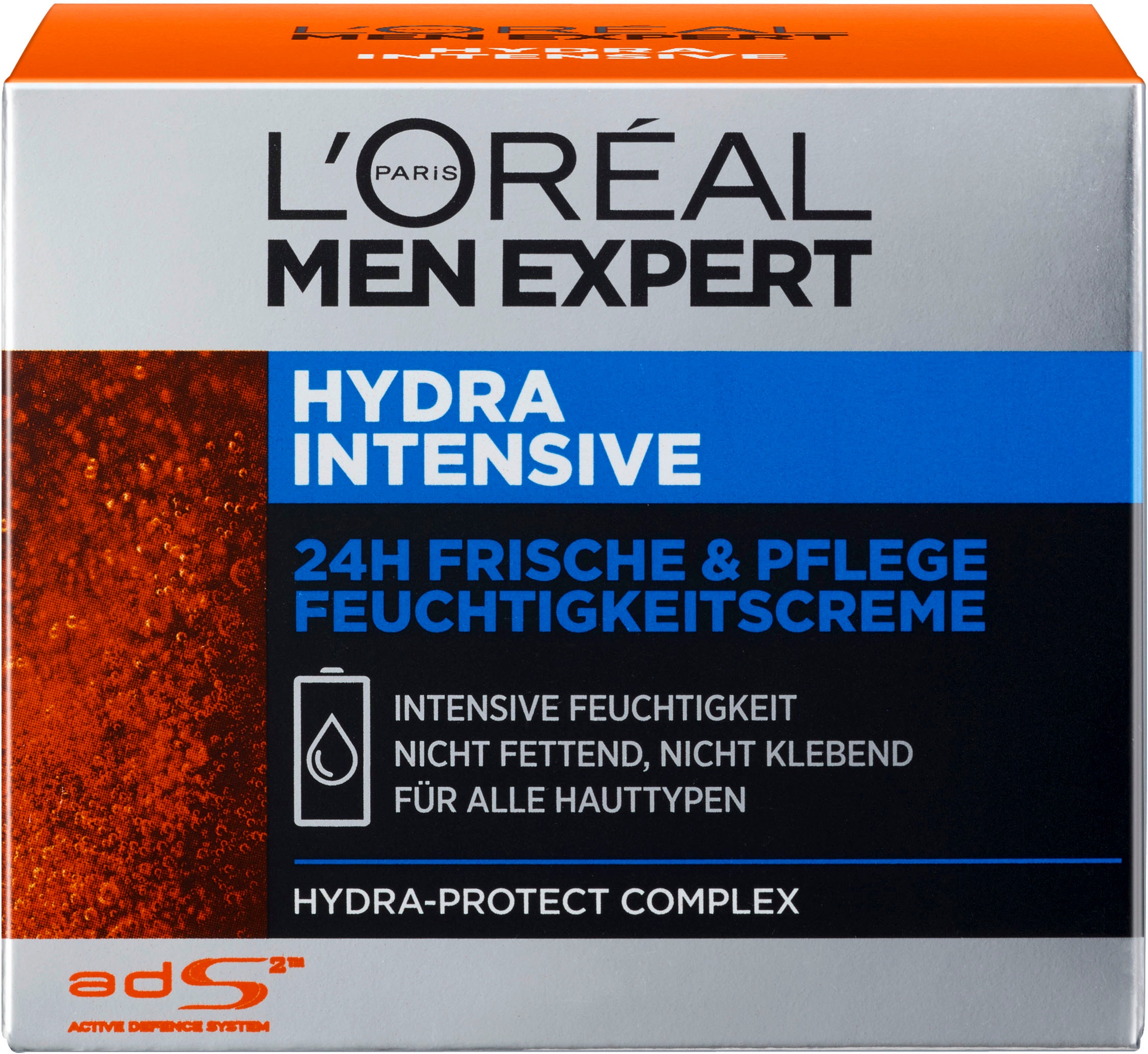 L'ORÉAL PARIS MEN EXPERT Feuchtigkeitscreme »Hydra Intensive«, für sensible Männerhaut; zieht schnell, ohne fetten ein