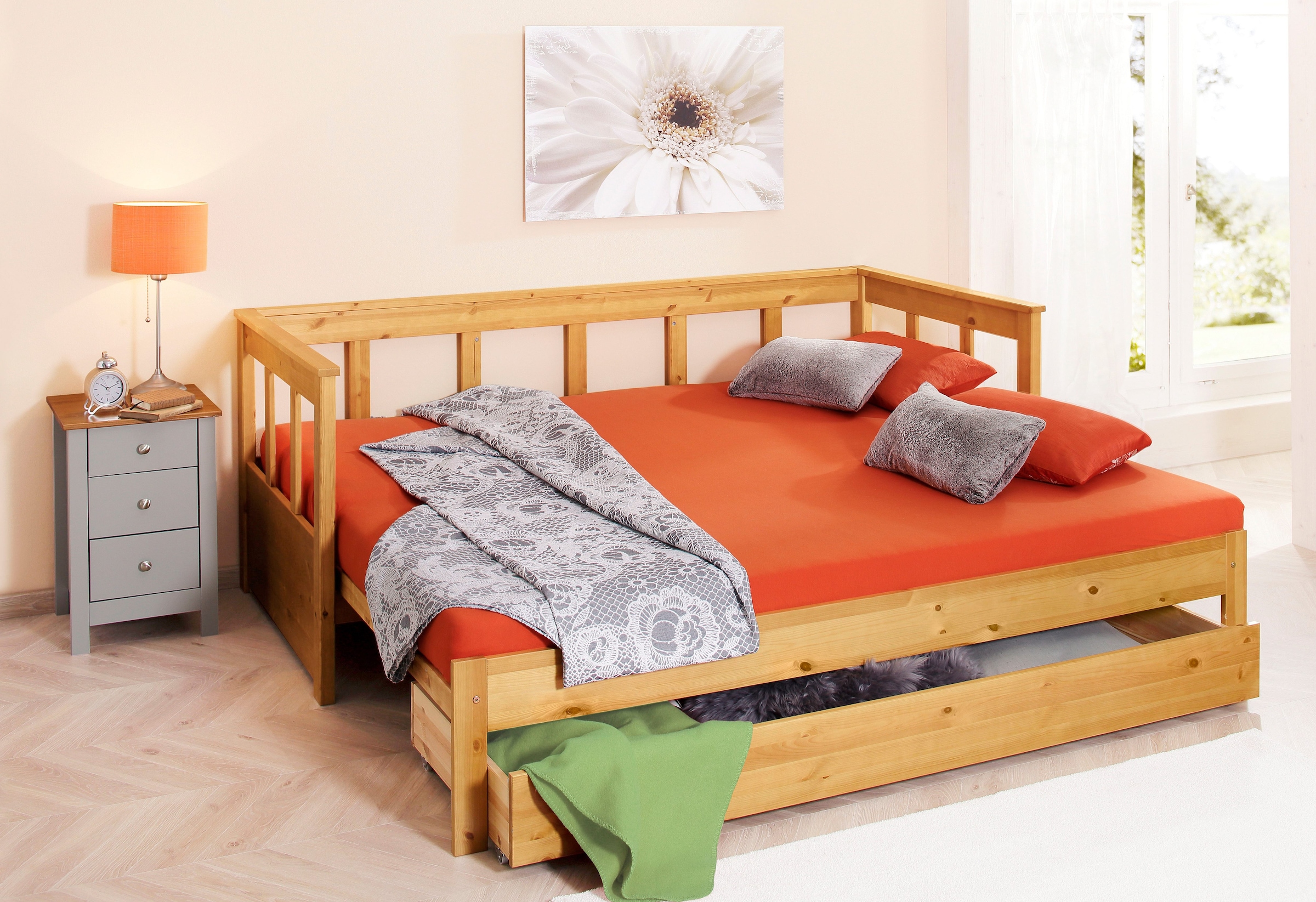 Home affaire Schublade »"AIRA" passend zum Daybed,«, aus massivem Holz (Kiefer)
