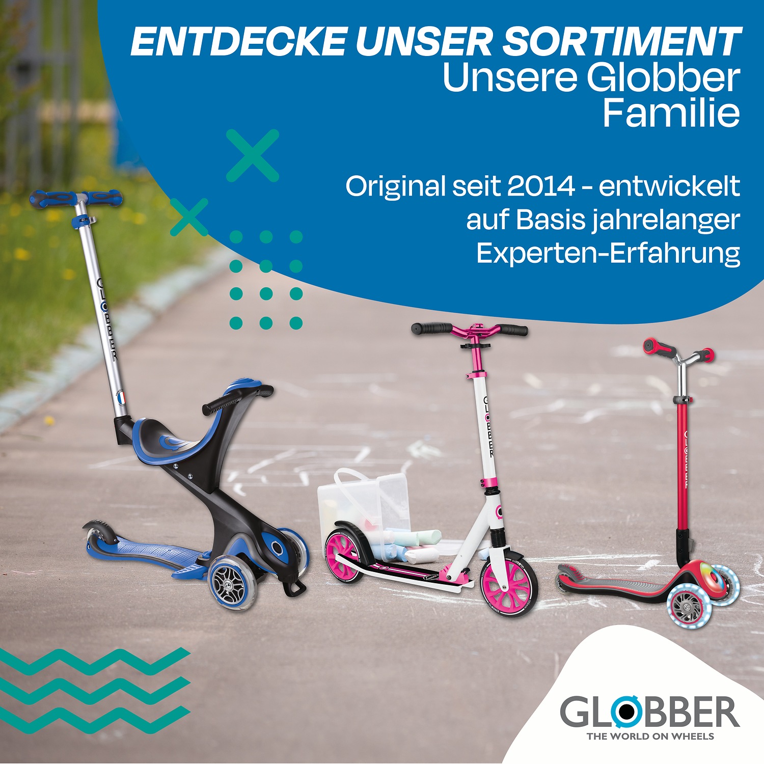 Globber Tretroller »ELITE LIGHTS, mit Leuchtrollen« mit Leuchtrollen