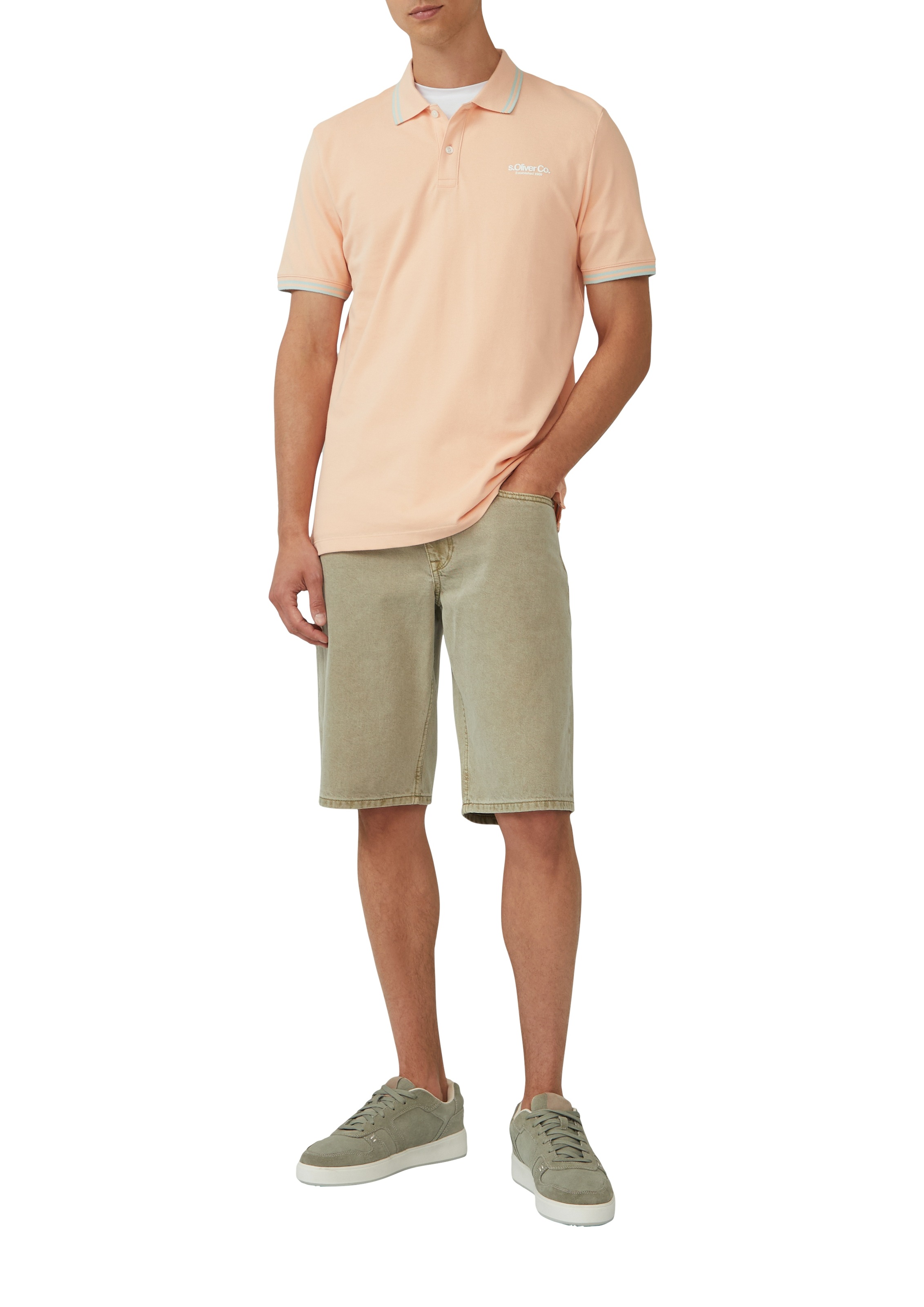 s.Oliver Poloshirt, mit Logo Schriftzug