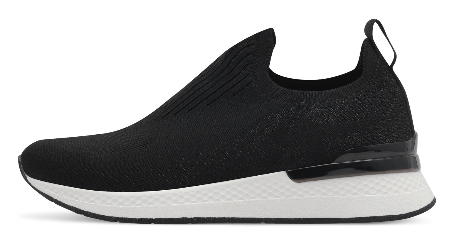 Tamaris Slip-On Sneaker, Keilsneaker, Slipper, Freizeitschuh, Halbschuh mit T-Logoschriftzug