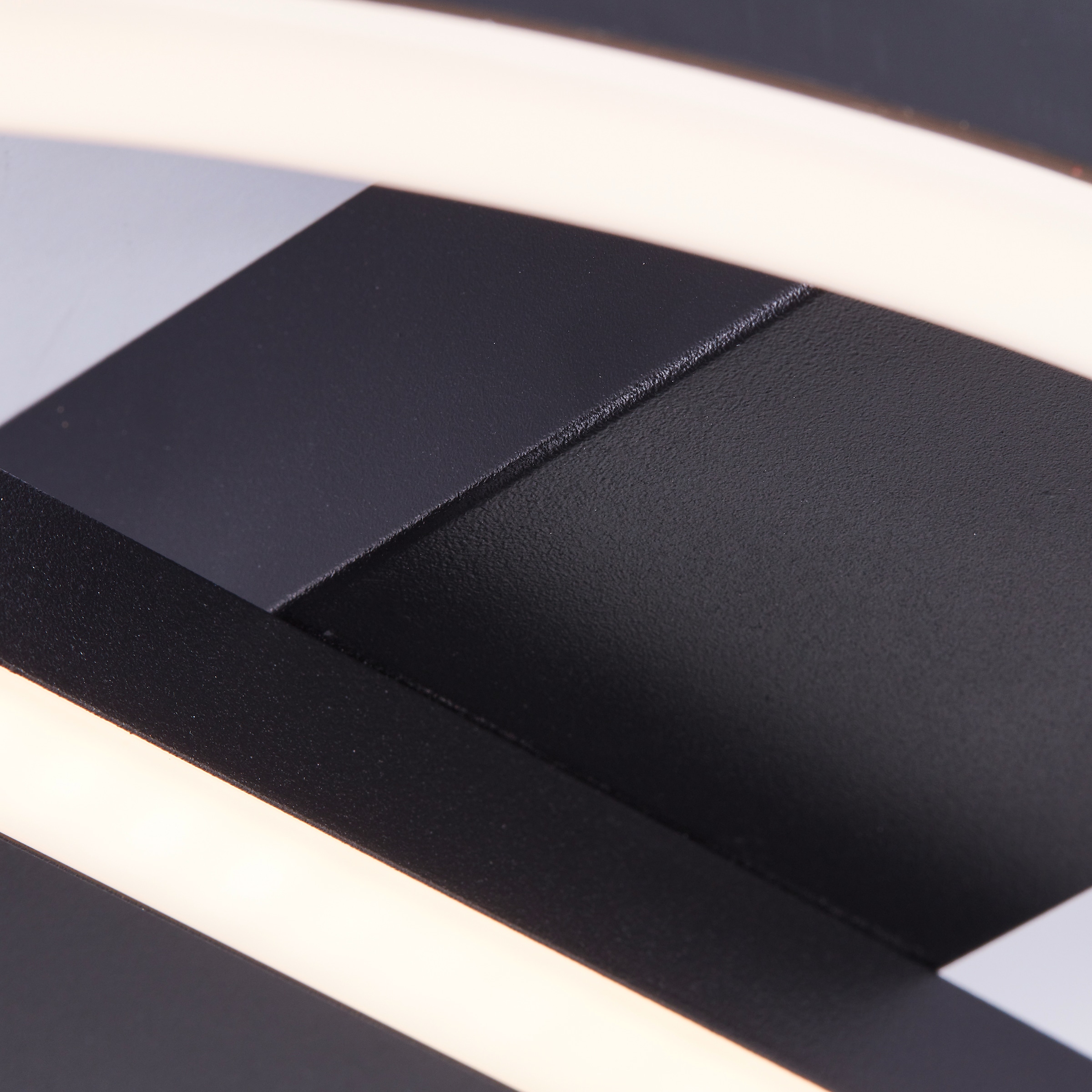BreLight LED Deckenleuchte »Maureen«, 37 x 37 cm, 2500 lm, 3000 K warmweiß, Metall, schwarz