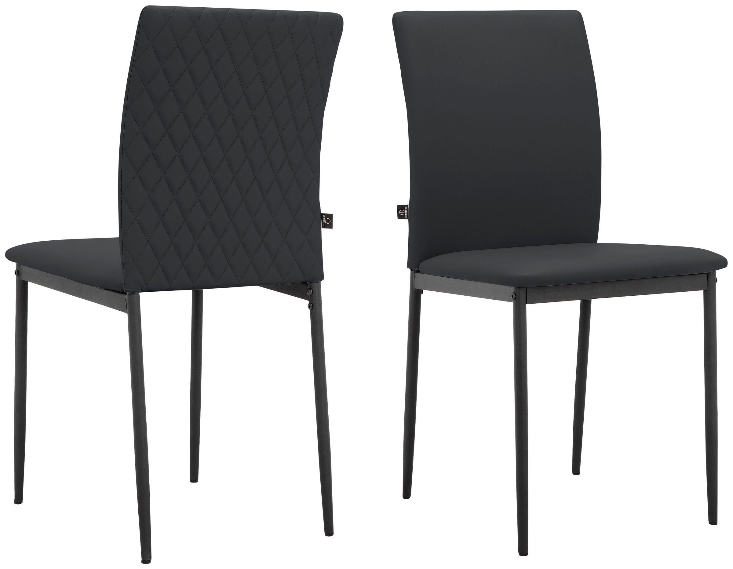 Leonique Esszimmerstuhl »Pavia«, 2 St., Kunstleder, im 2er oder 4er Set, mit Rückenlehne Harlekinmuster, Sitzhöhe 48 cm