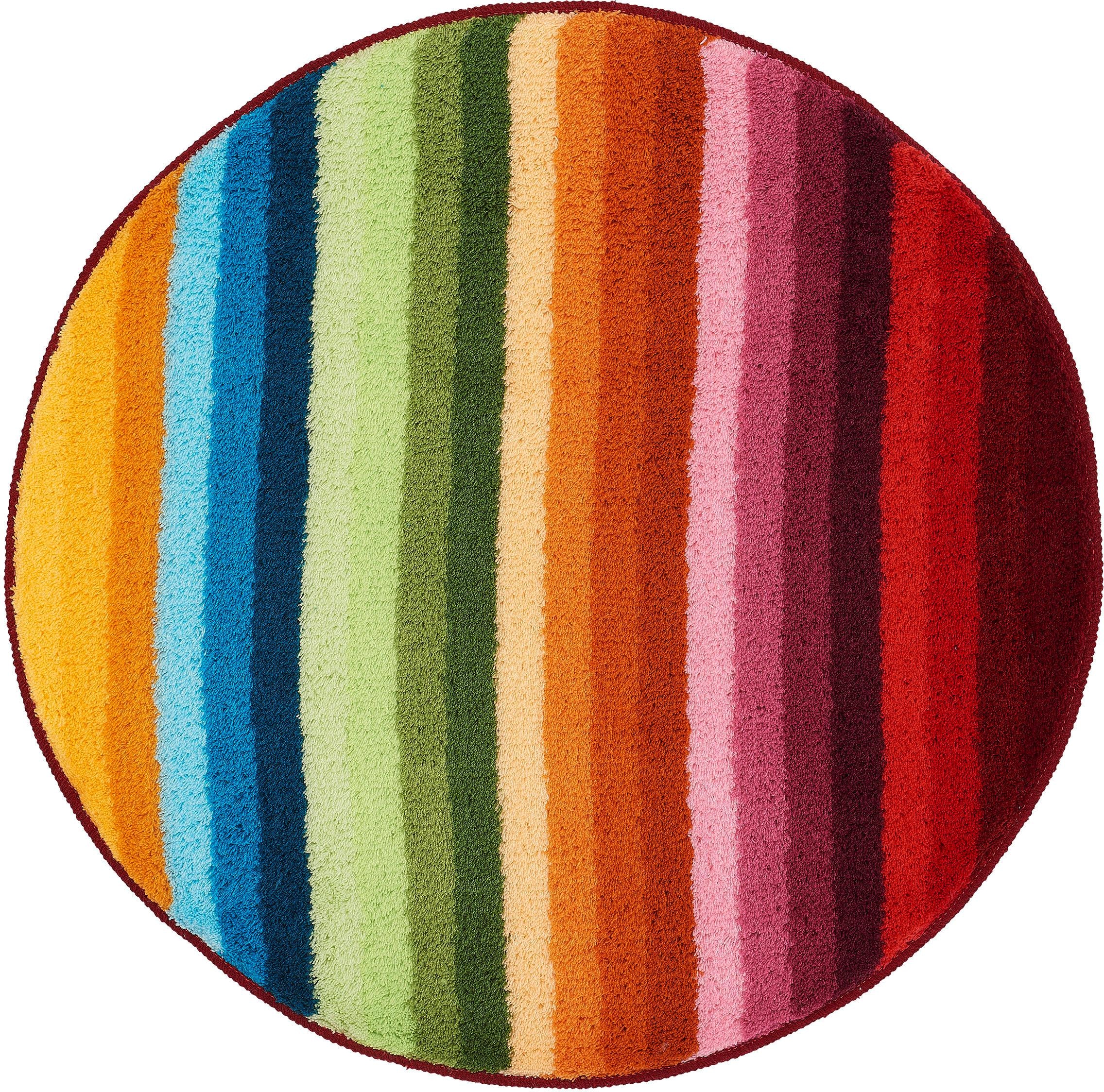 MEUSCH Badematte »Funky«, rutschhemmend beschichtet, fußbodenheizungsgeeignet, Badteppich, modernes Streifen Design, waschbar