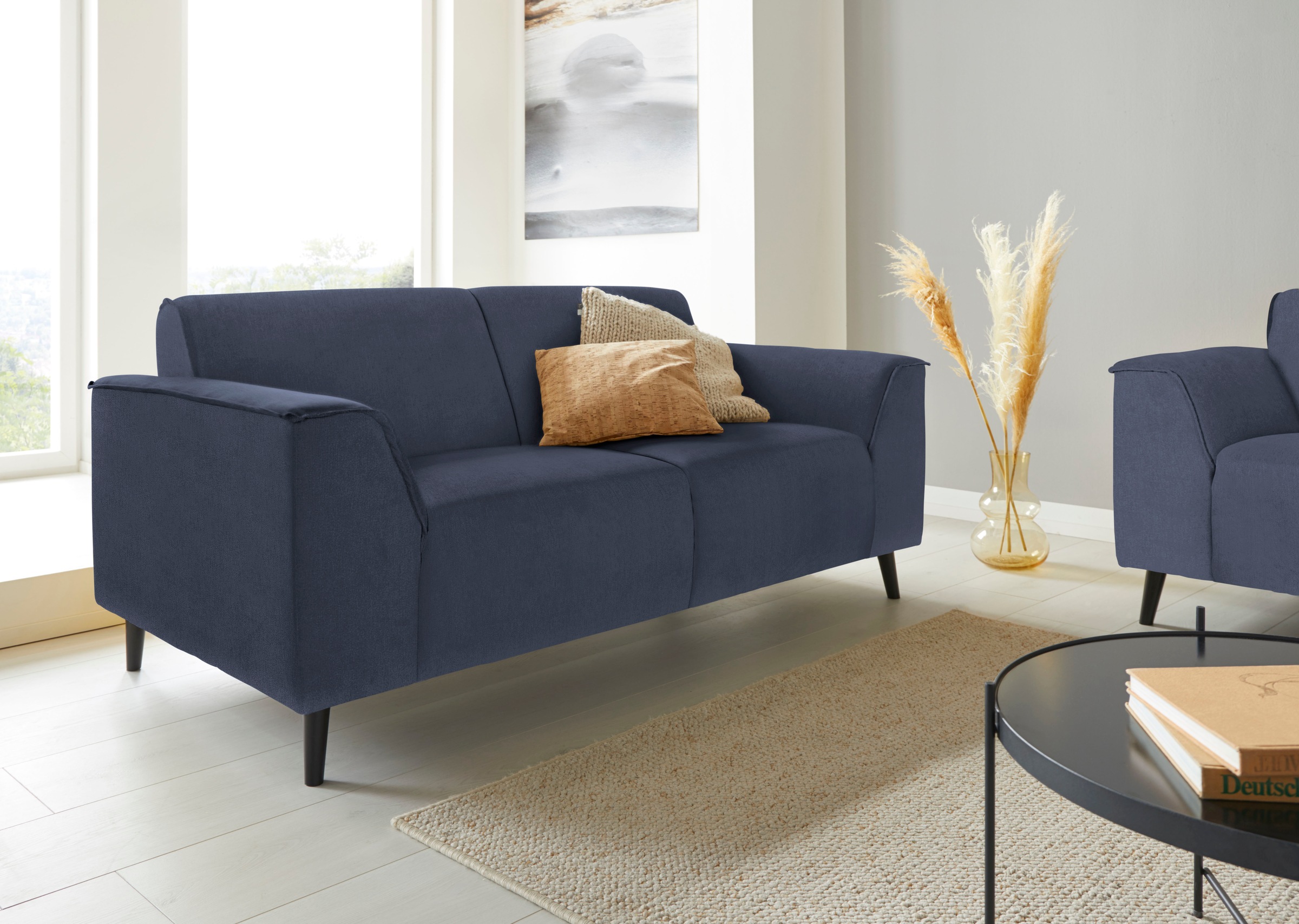 DOMO collection 2-Sitzer »Amora moderne Formensprache, tolle Verarbeitungsdetails, komfortabel«, mit Federkern für hohen Sitzkomfort