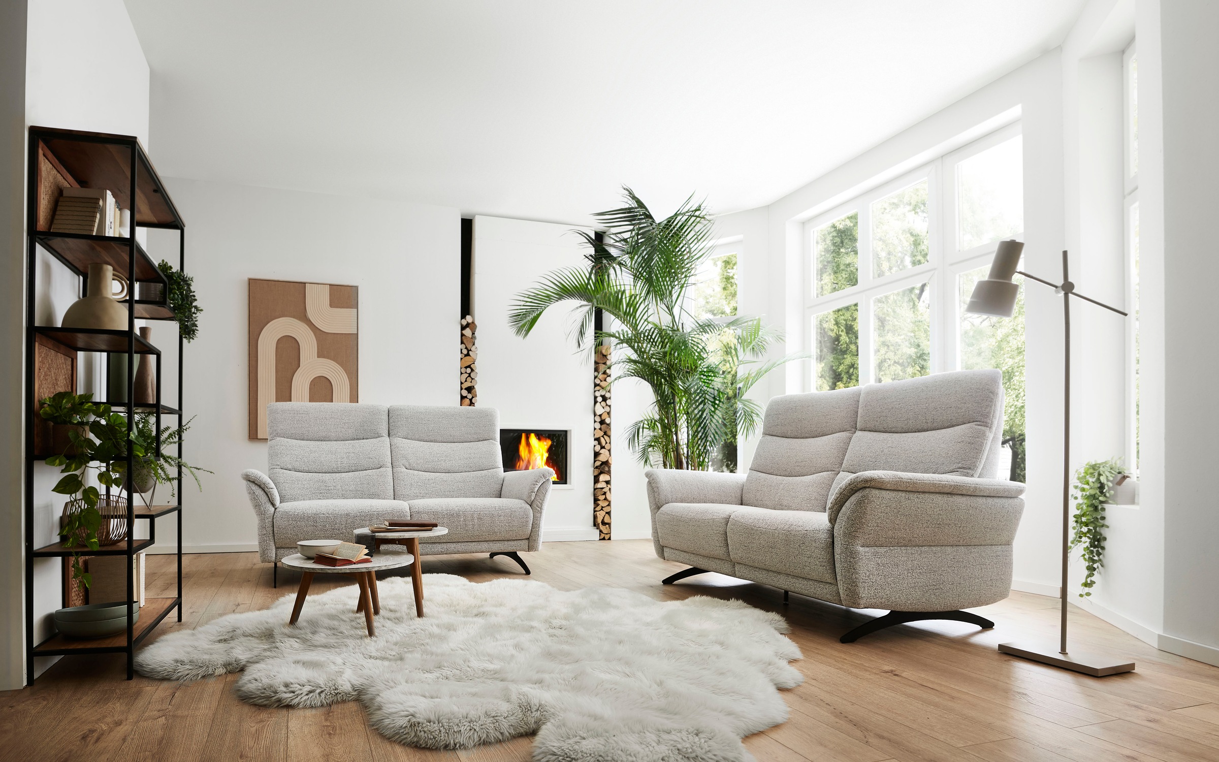 Home affaire Polstergarnitur »Aventis, 2,5- & 2-Sitzer mit motorischer Rela günstig online kaufen