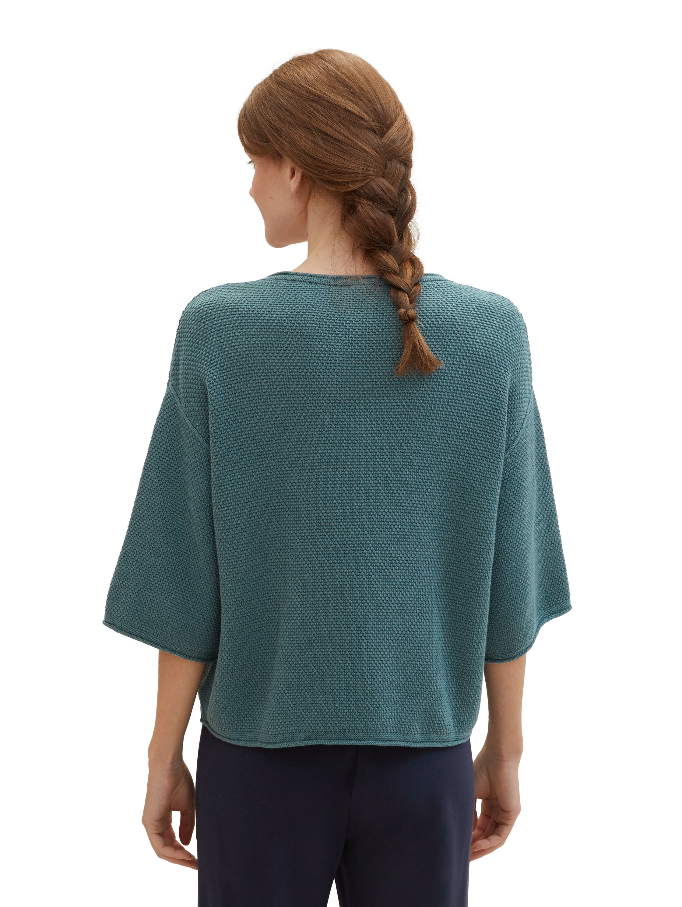TOM TAILOR V-Ausschnitt-Pullover, mit Drop-Shoulder